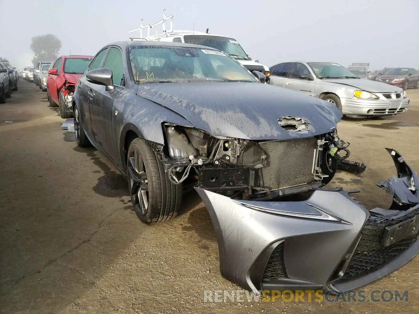 1 Photograph of a damaged car JTHBA1D20K5086910 LEXUS IS 2019