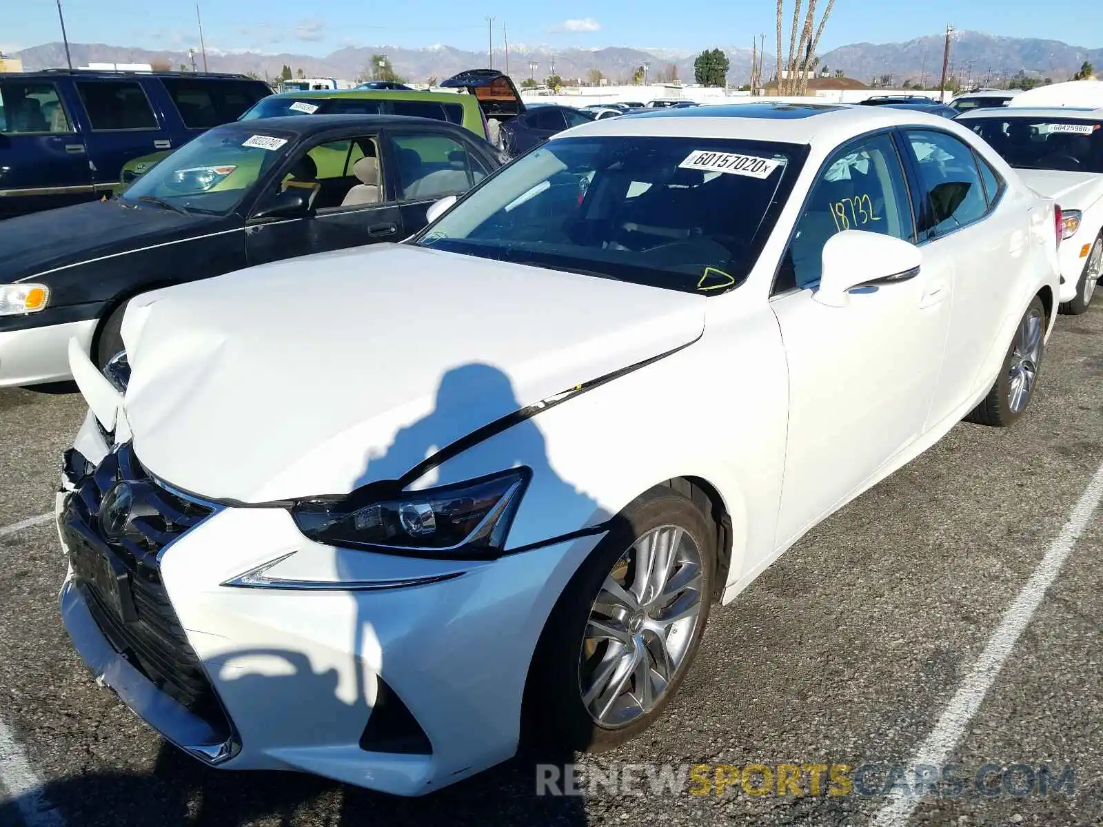 2 Photograph of a damaged car JTHBA1D20K5088334 LEXUS IS 2019