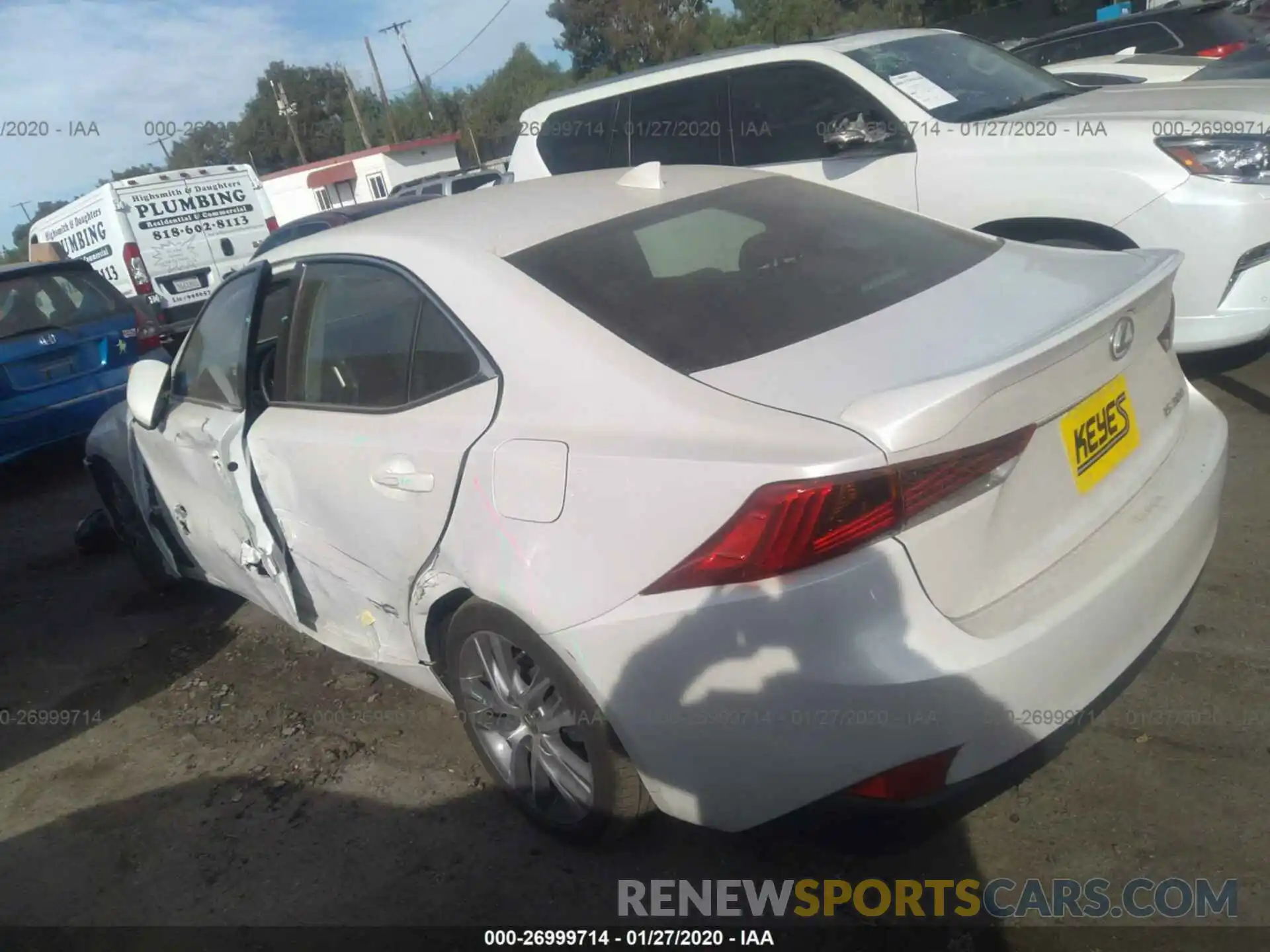 3 Photograph of a damaged car JTHBA1D20K5090634 LEXUS IS 2019