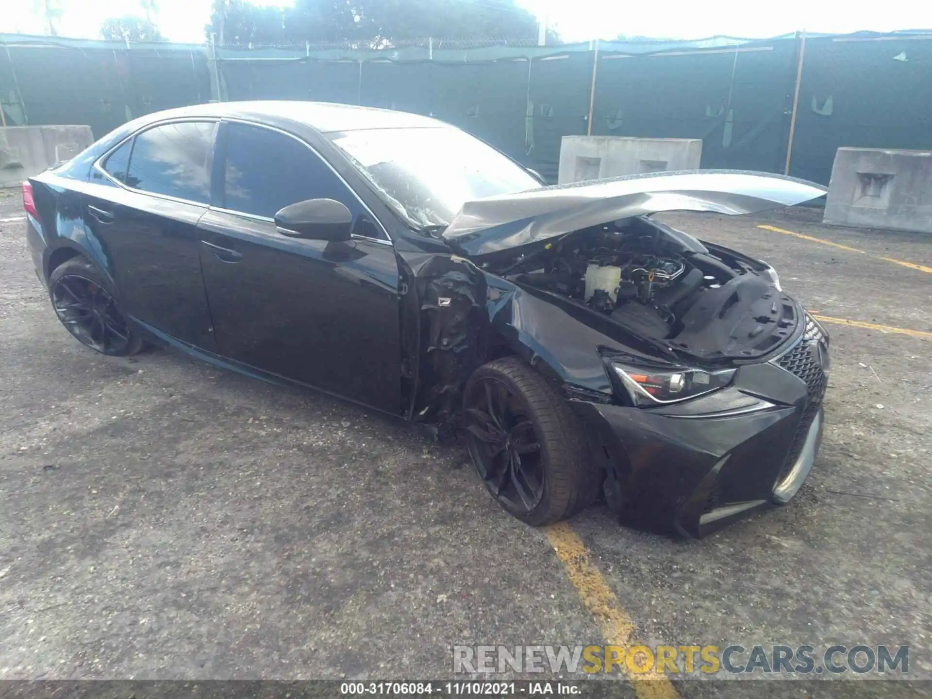 1 Photograph of a damaged car JTHBA1D20K5092075 LEXUS IS 2019