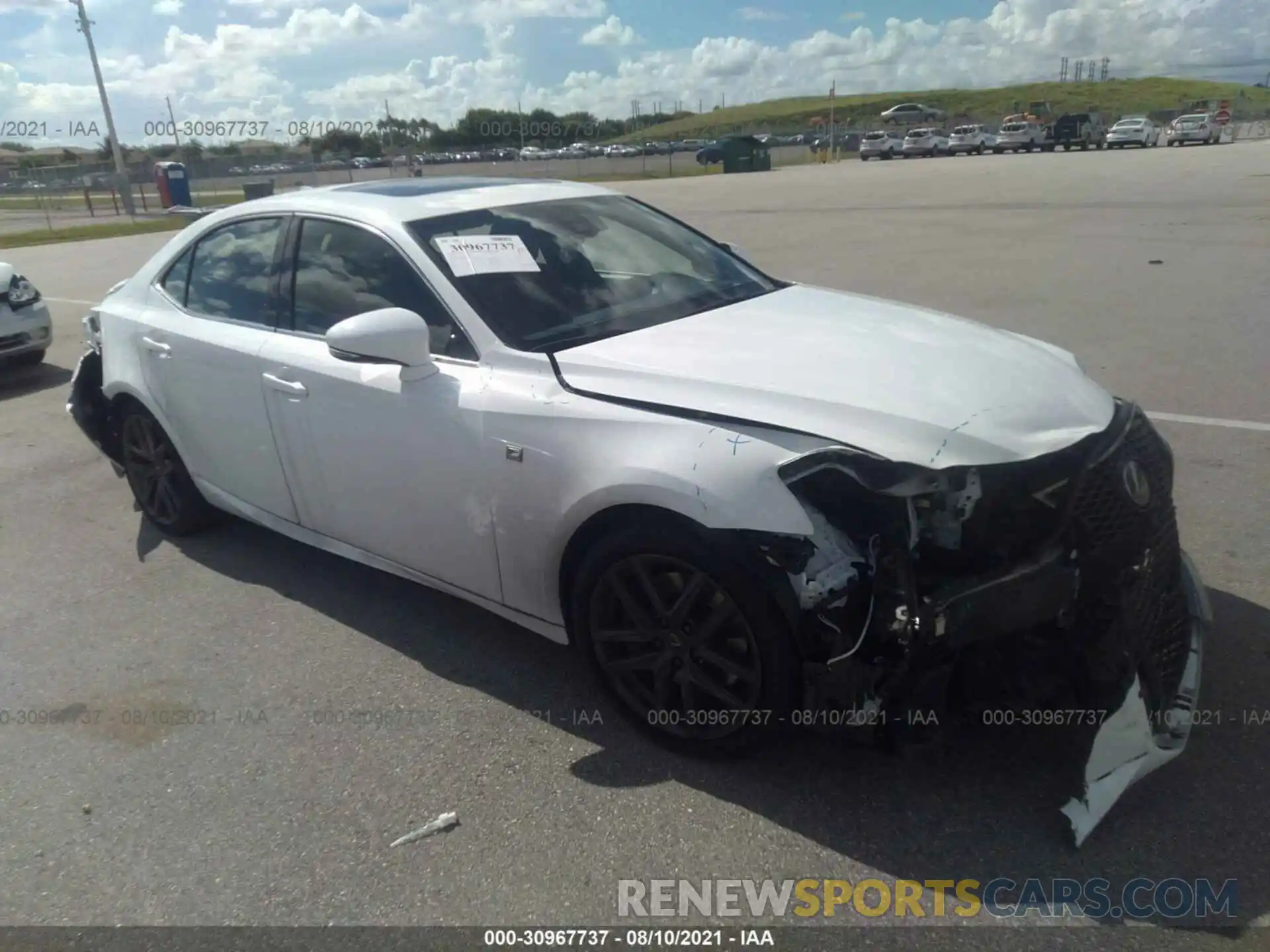 1 Photograph of a damaged car JTHBA1D20K5092500 LEXUS IS 2019