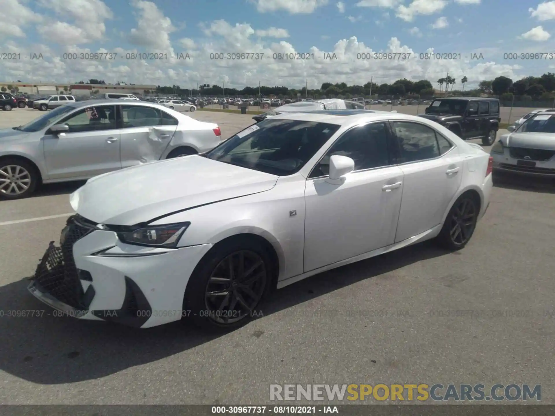 2 Photograph of a damaged car JTHBA1D20K5092500 LEXUS IS 2019