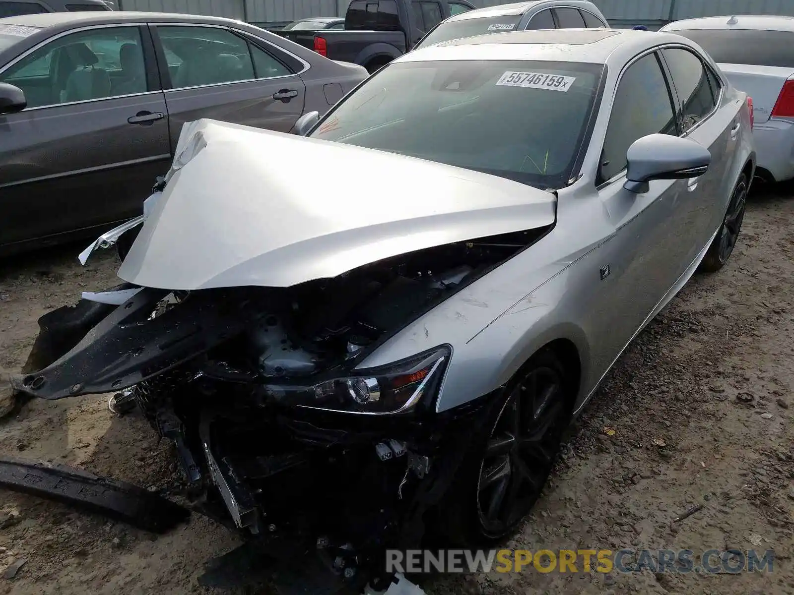 2 Photograph of a damaged car JTHBA1D20K5092593 LEXUS IS 2019