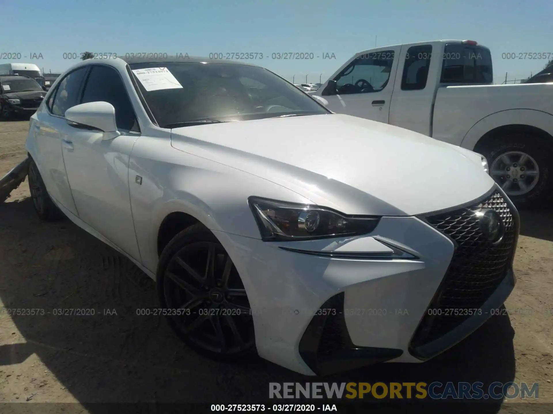 1 Photograph of a damaged car JTHBA1D20K5093887 LEXUS IS 2019