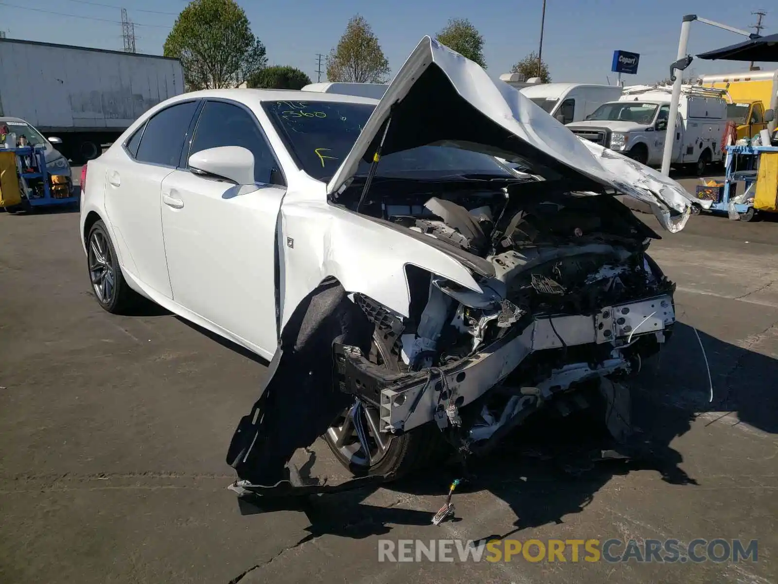 1 Photograph of a damaged car JTHBA1D20K5093954 LEXUS IS 2019