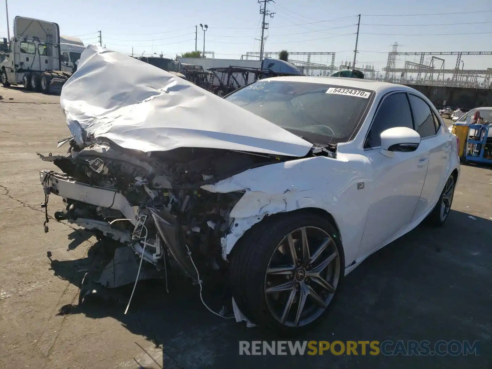 2 Photograph of a damaged car JTHBA1D20K5093954 LEXUS IS 2019