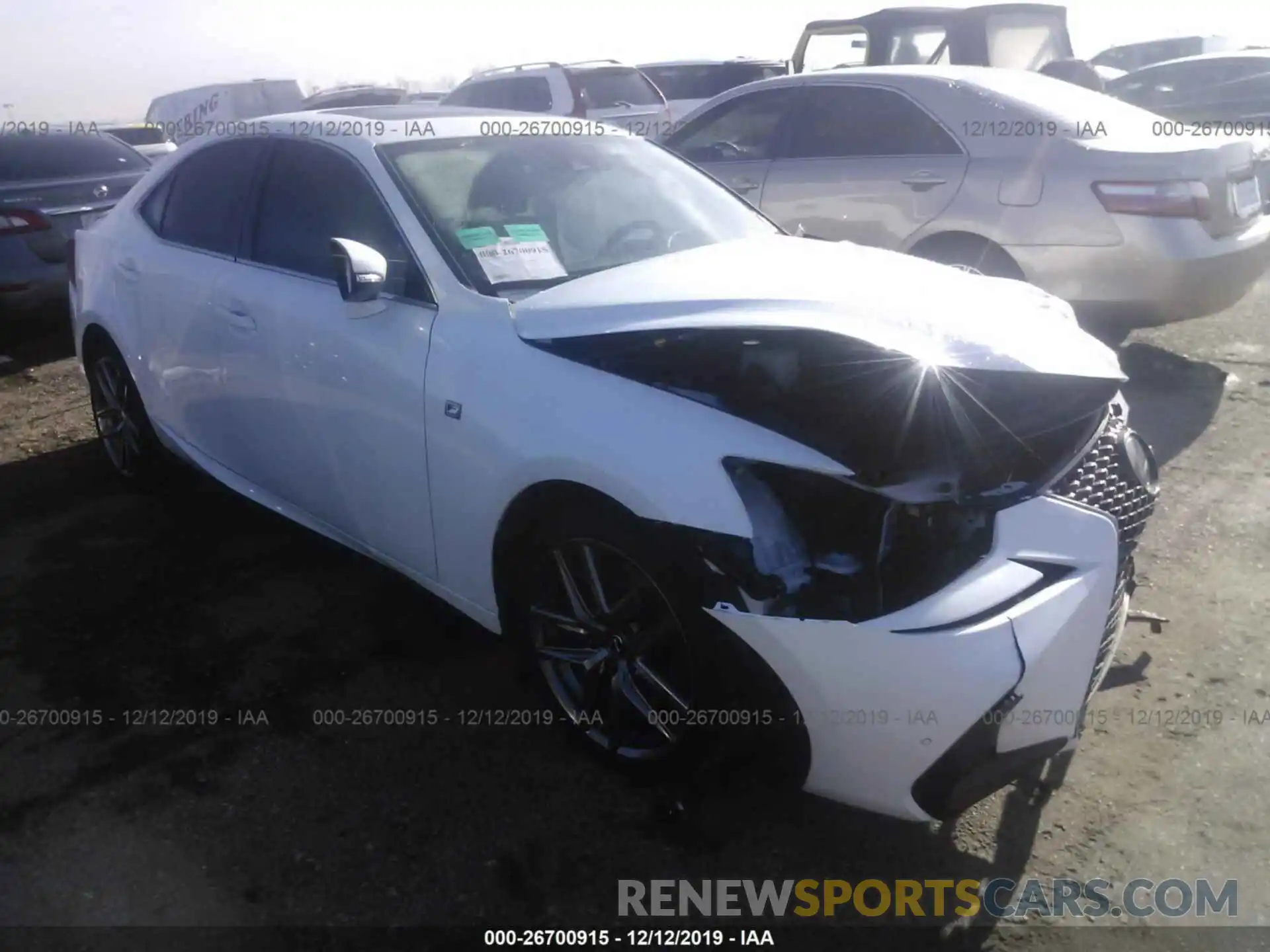 1 Photograph of a damaged car JTHBA1D20K5095896 LEXUS IS 2019