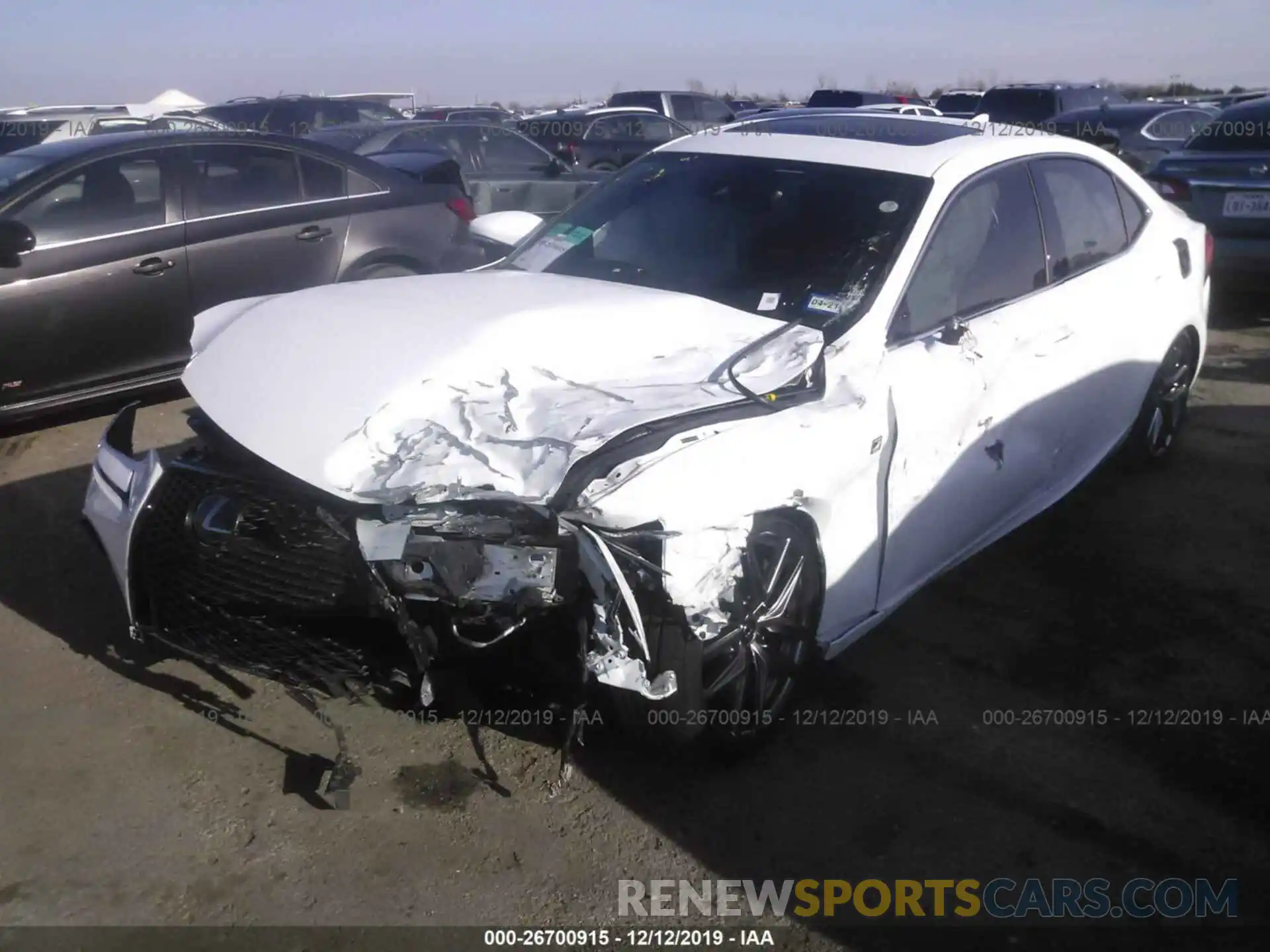 2 Photograph of a damaged car JTHBA1D20K5095896 LEXUS IS 2019