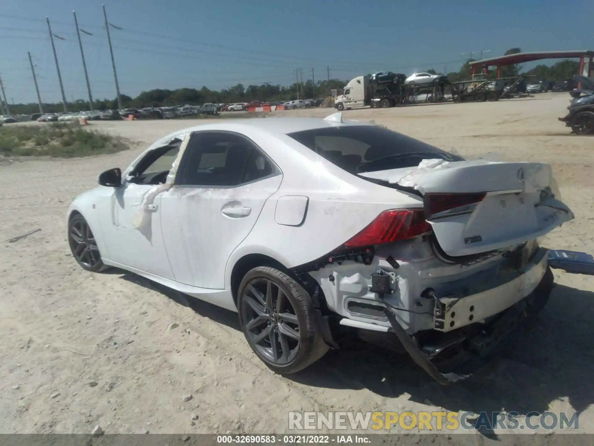 3 Photograph of a damaged car JTHBA1D20K5100739 LEXUS IS 2019