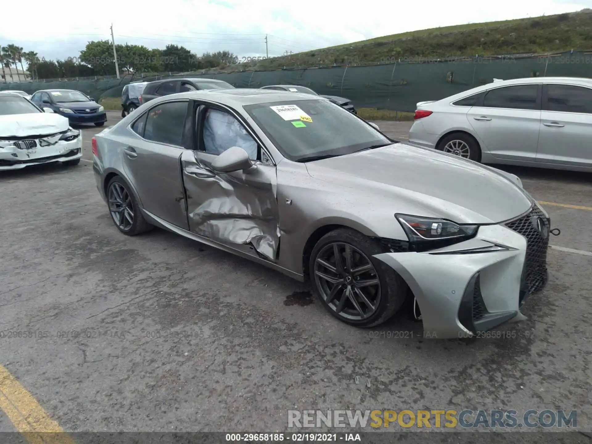 1 Photograph of a damaged car JTHBA1D21K5085801 LEXUS IS 2019