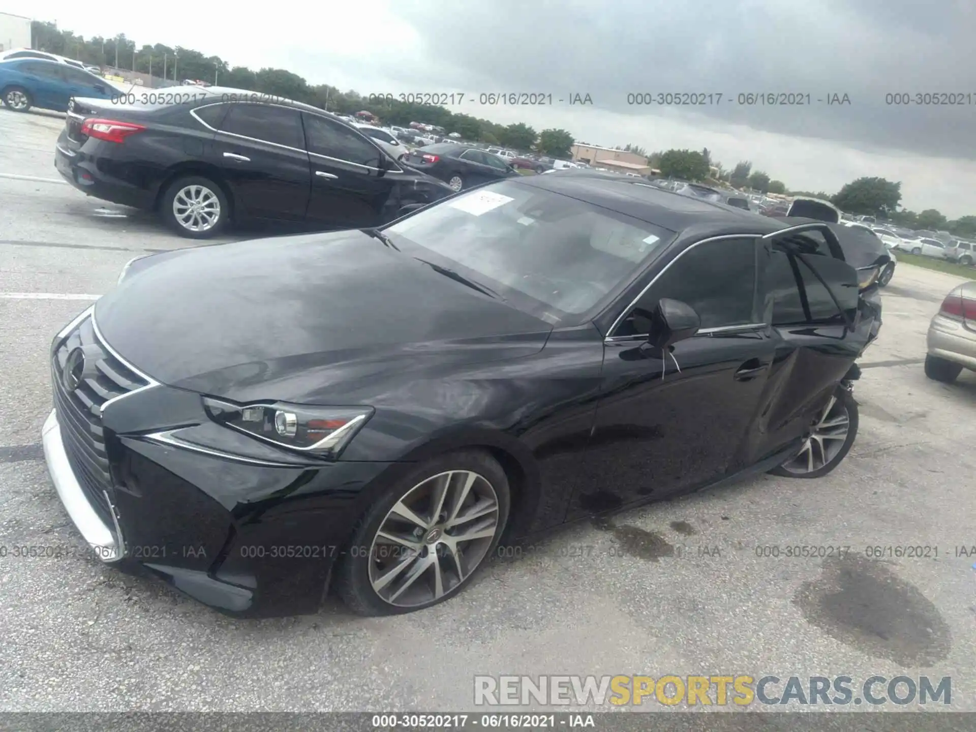 2 Photograph of a damaged car JTHBA1D21K5086687 LEXUS IS 2019