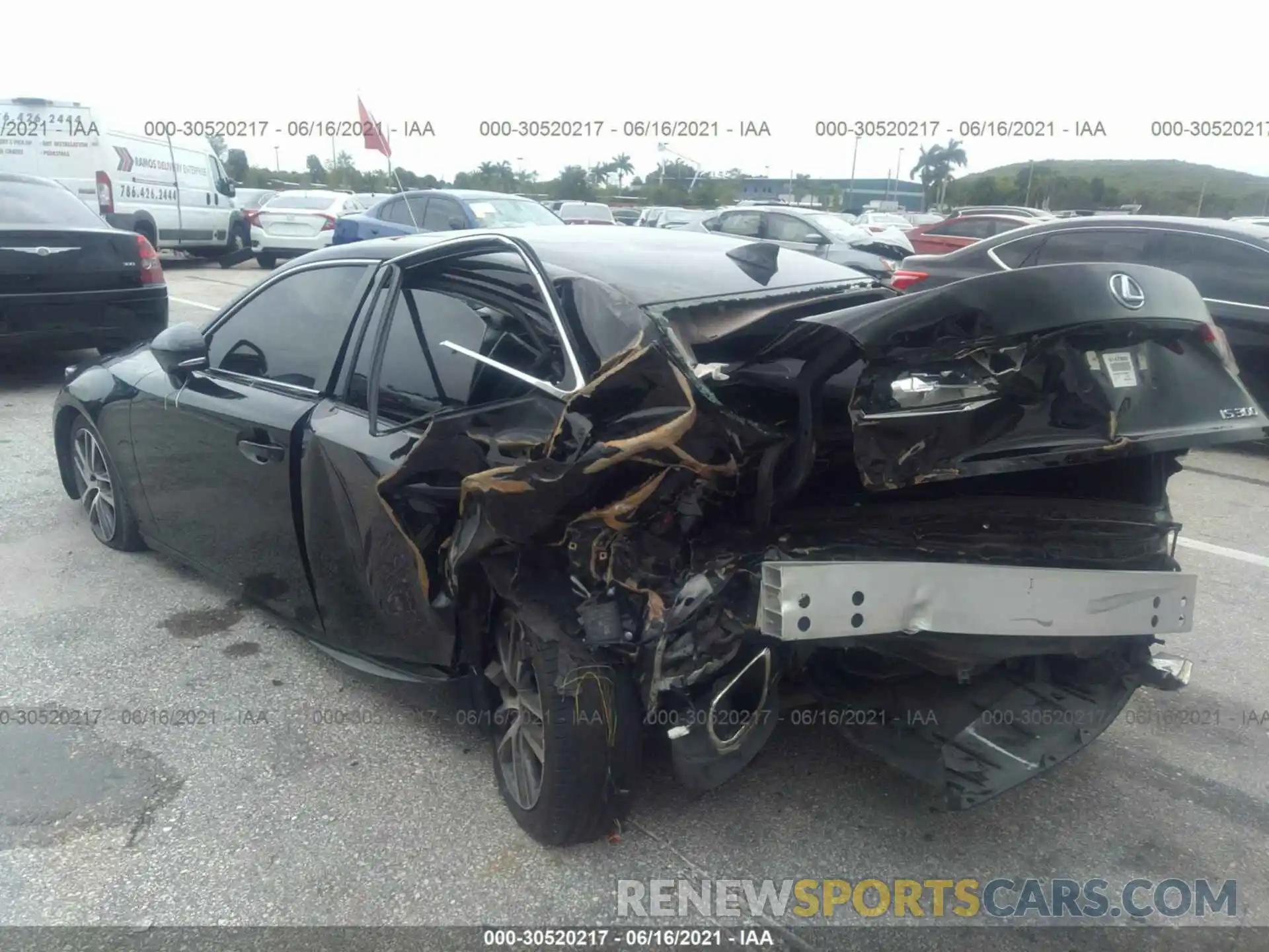 3 Photograph of a damaged car JTHBA1D21K5086687 LEXUS IS 2019