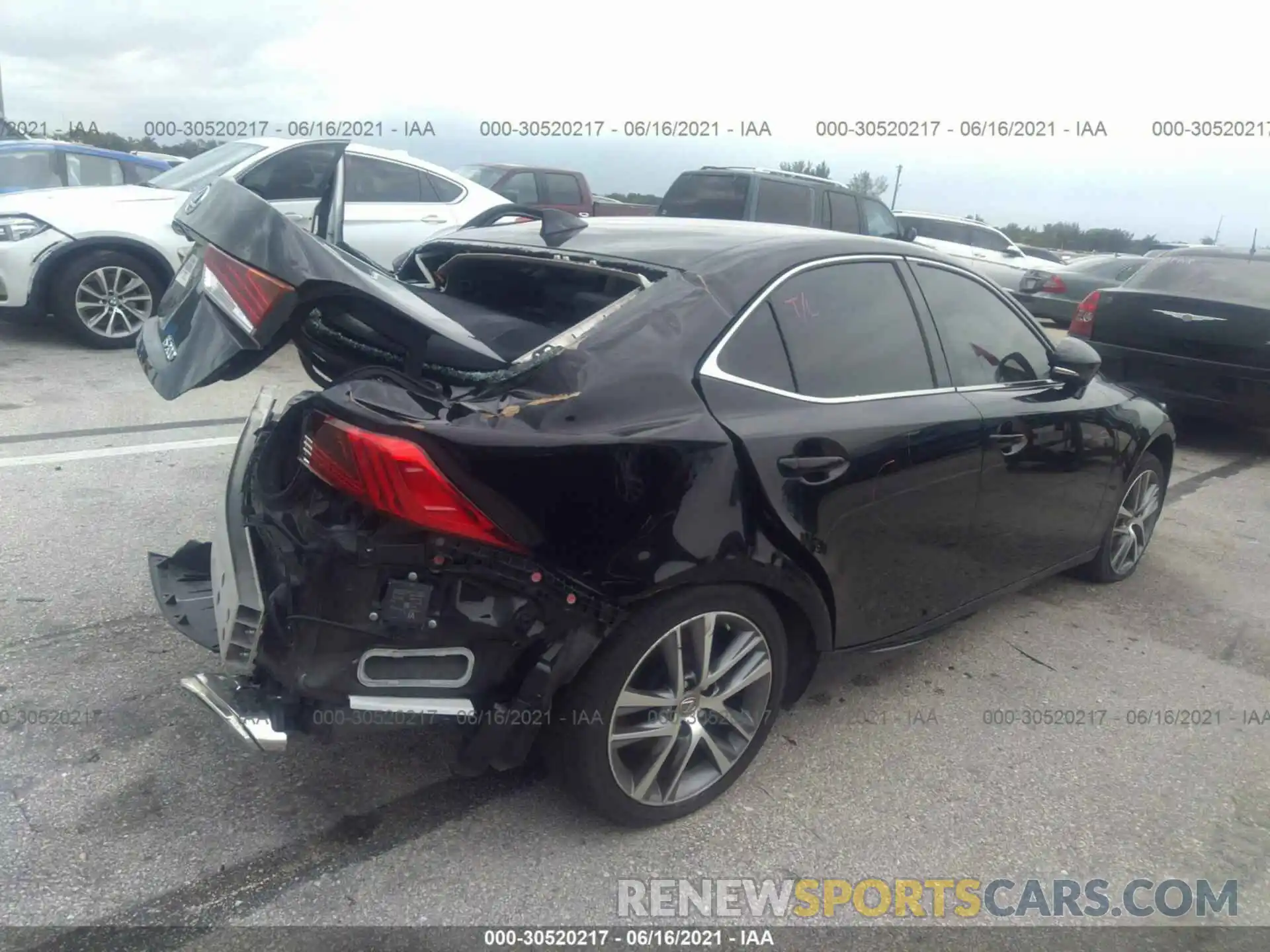 4 Photograph of a damaged car JTHBA1D21K5086687 LEXUS IS 2019