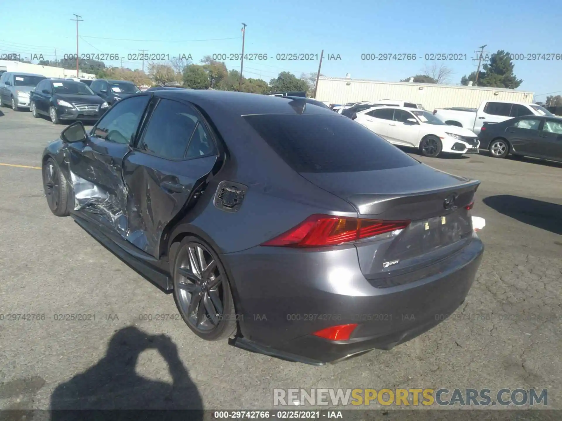 3 Photograph of a damaged car JTHBA1D21K5087371 LEXUS IS 2019