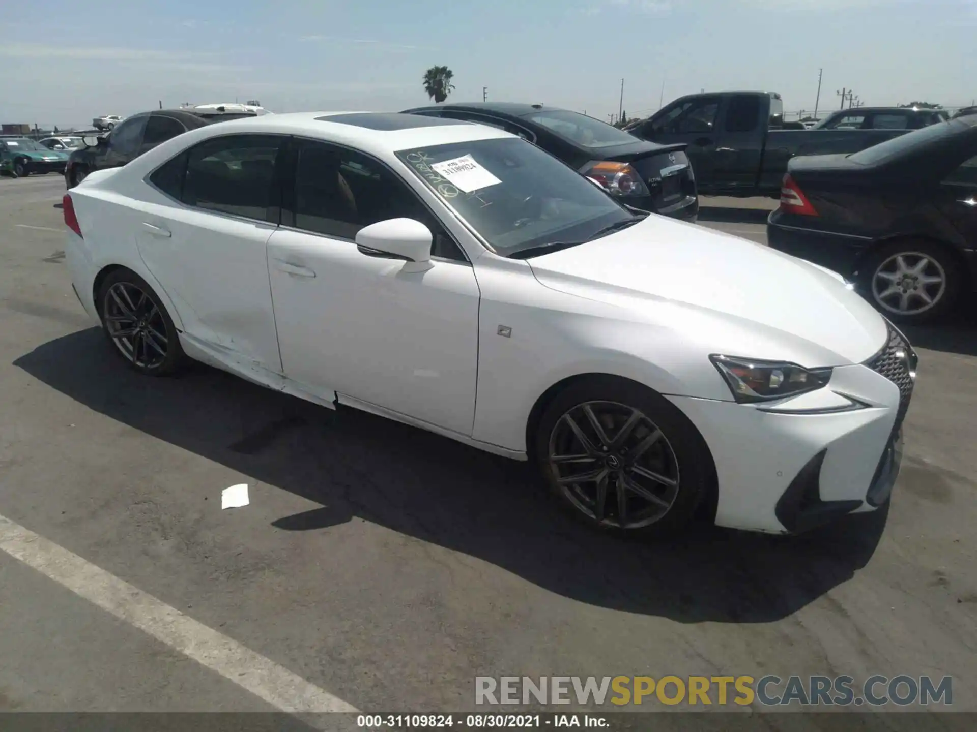 1 Photograph of a damaged car JTHBA1D21K5089914 LEXUS IS 2019