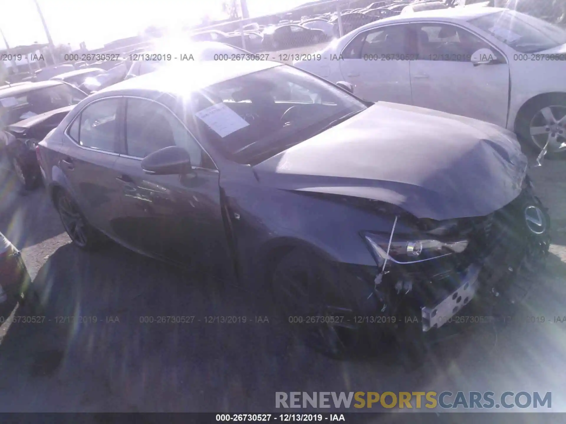 1 Photograph of a damaged car JTHBA1D21K5090349 LEXUS IS 2019