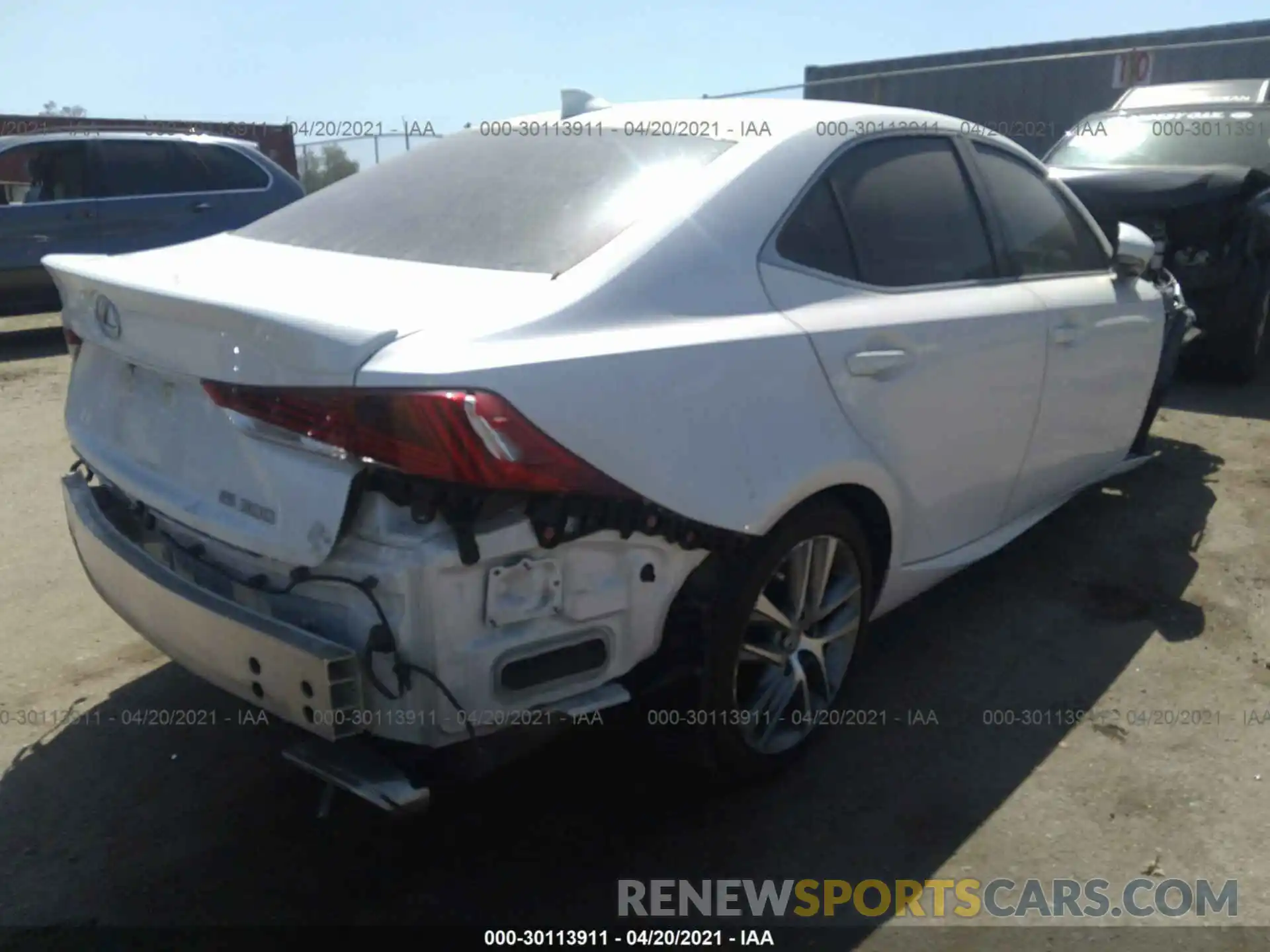 4 Photograph of a damaged car JTHBA1D21K5090867 LEXUS IS 2019