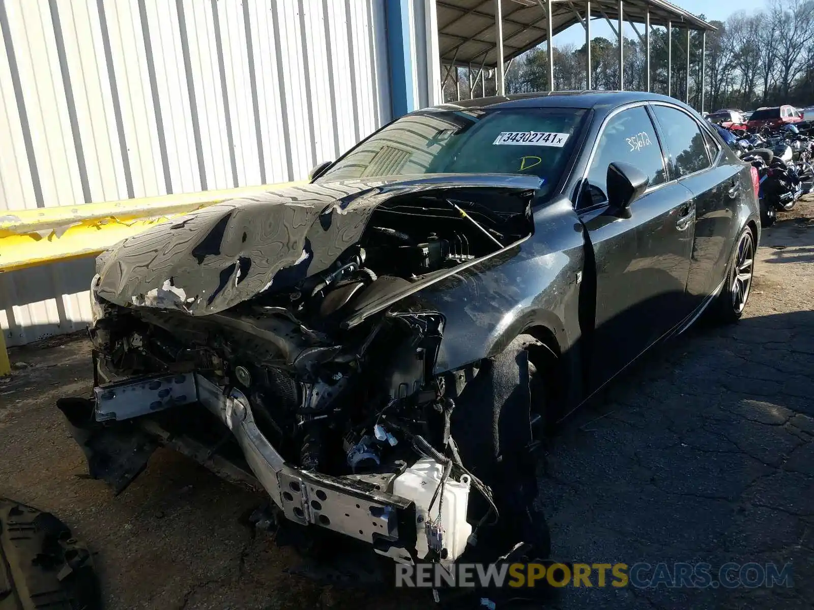 2 Photograph of a damaged car JTHBA1D21K5091372 LEXUS IS 2019