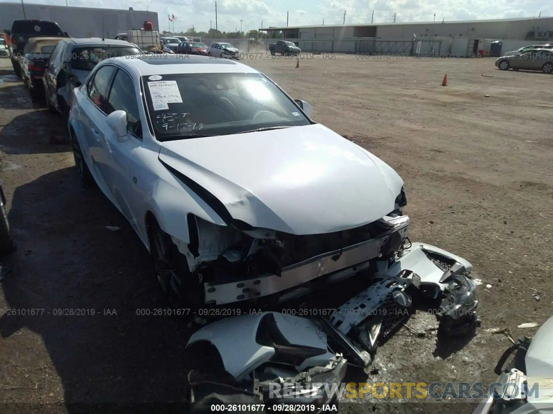 1 Photograph of a damaged car JTHBA1D21K5091744 LEXUS IS 2019