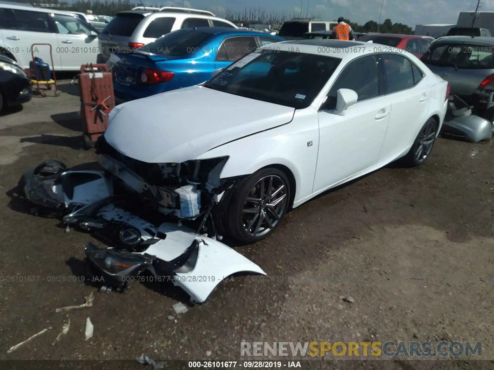 2 Photograph of a damaged car JTHBA1D21K5091744 LEXUS IS 2019