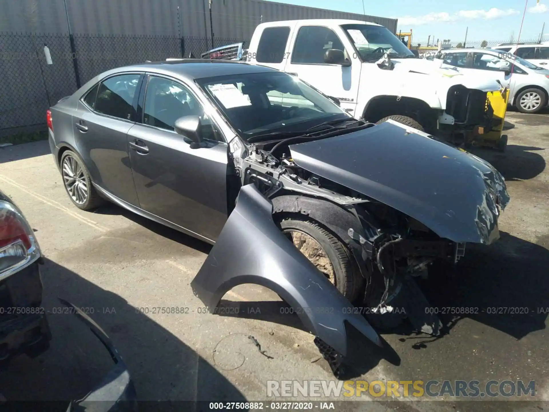 1 Photograph of a damaged car JTHBA1D21K5095437 LEXUS IS 2019