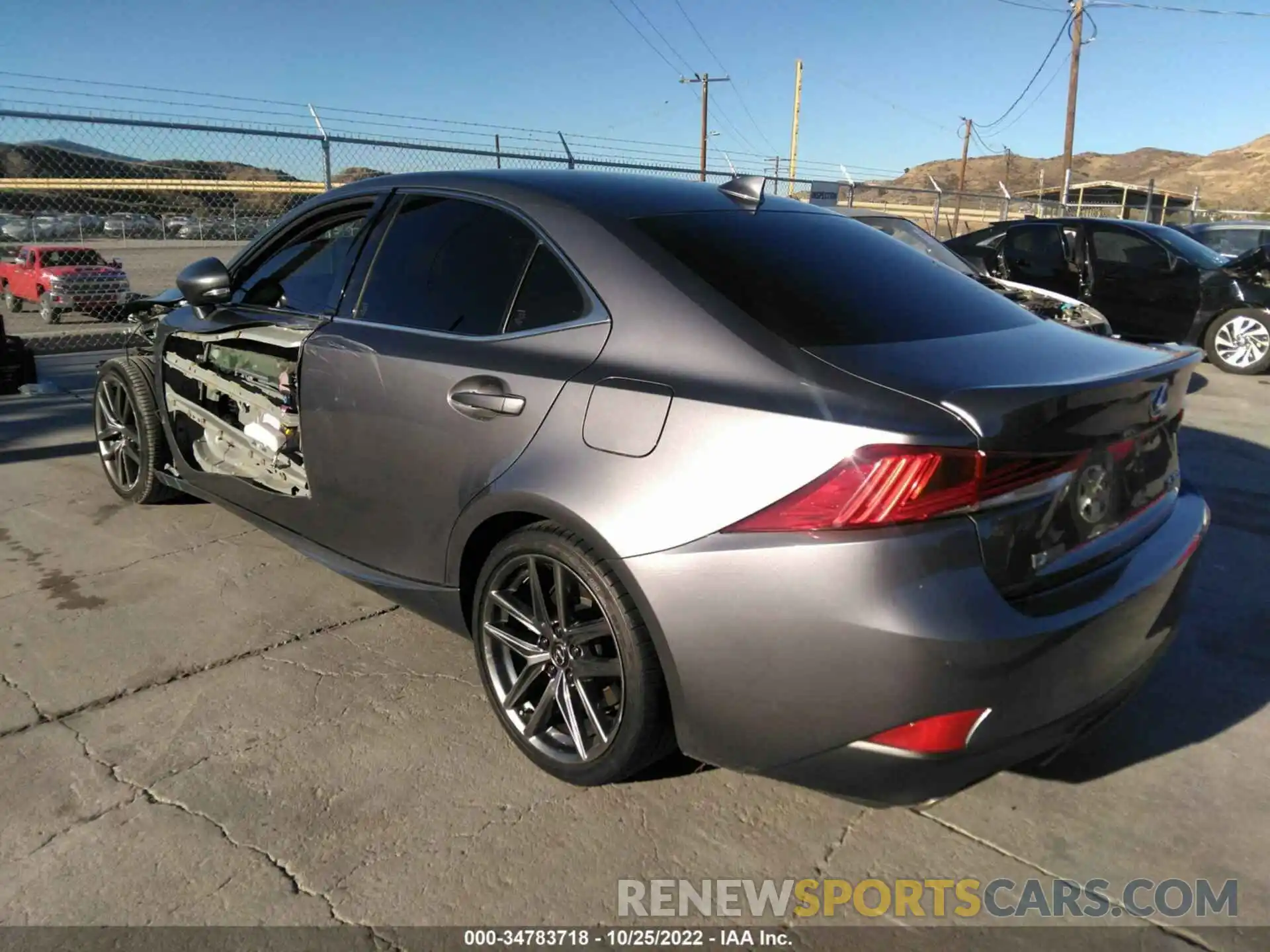 3 Photograph of a damaged car JTHBA1D21K5100152 LEXUS IS 2019