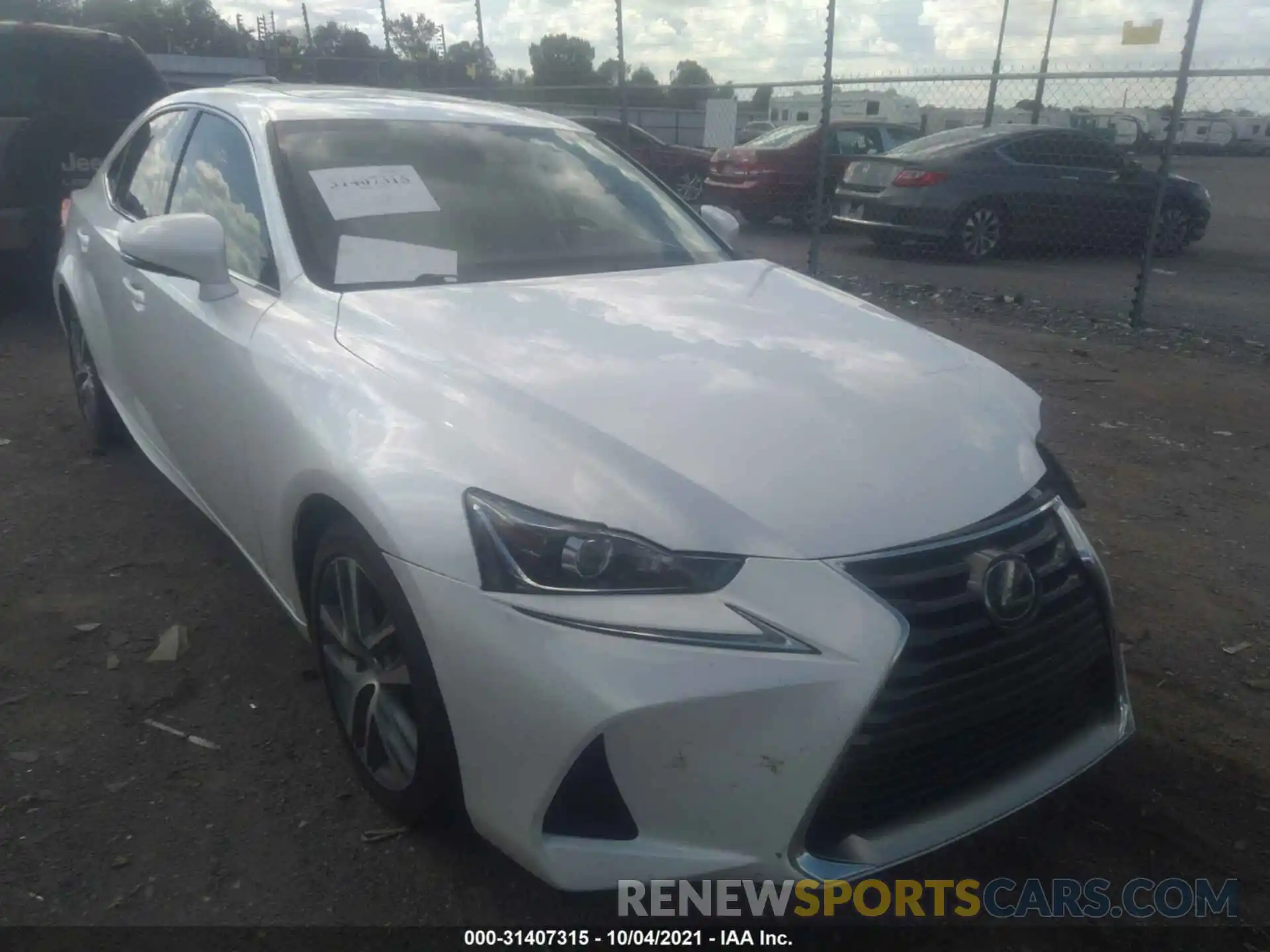 1 Photograph of a damaged car JTHBA1D21K5100538 LEXUS IS 2019