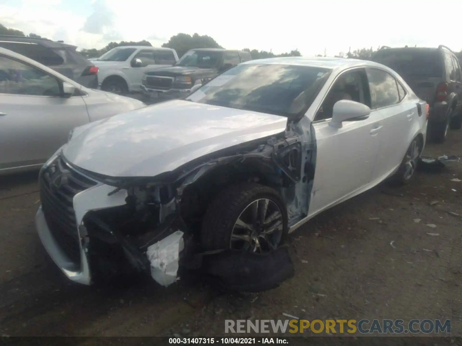 2 Photograph of a damaged car JTHBA1D21K5100538 LEXUS IS 2019