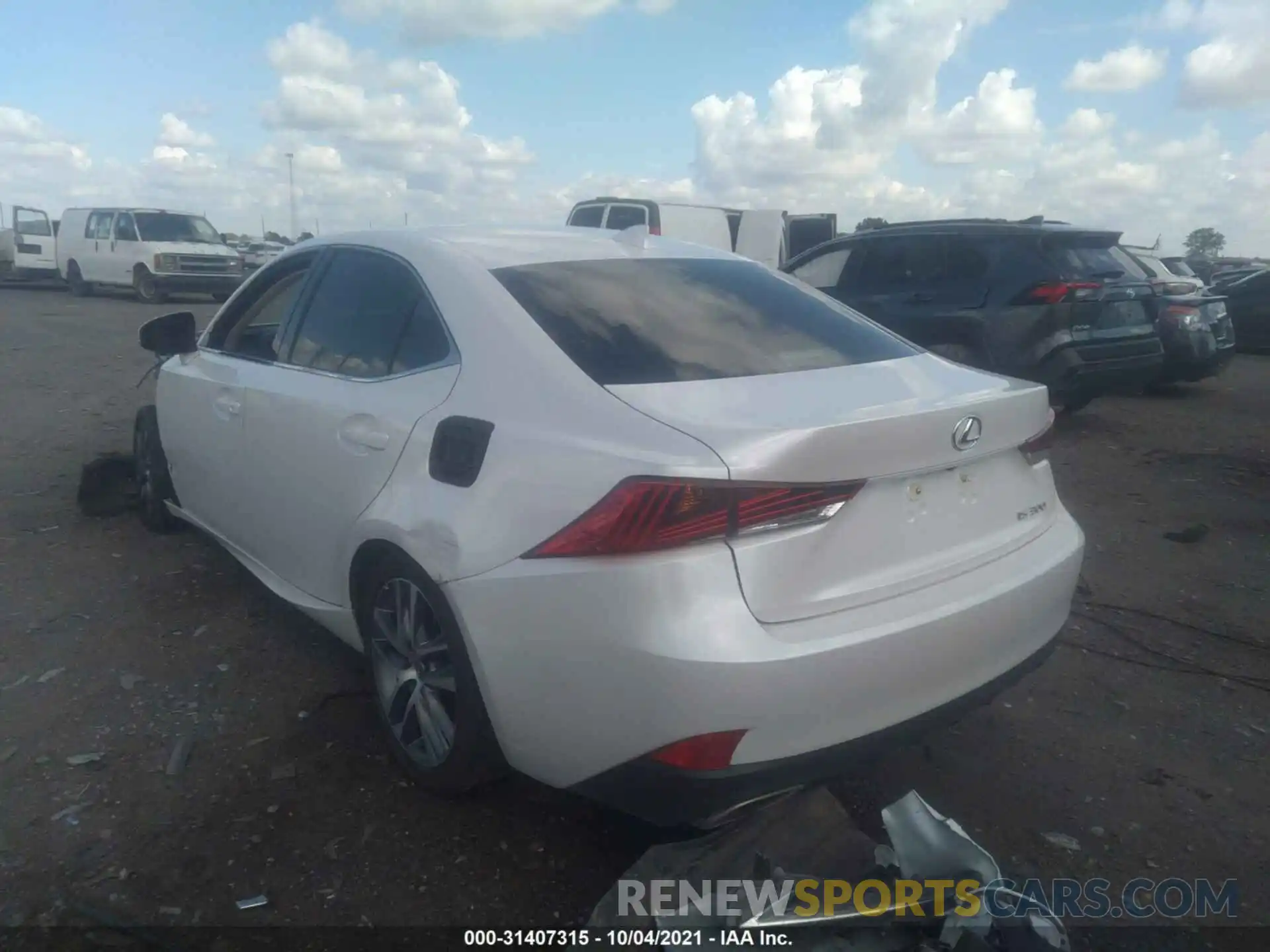 3 Photograph of a damaged car JTHBA1D21K5100538 LEXUS IS 2019