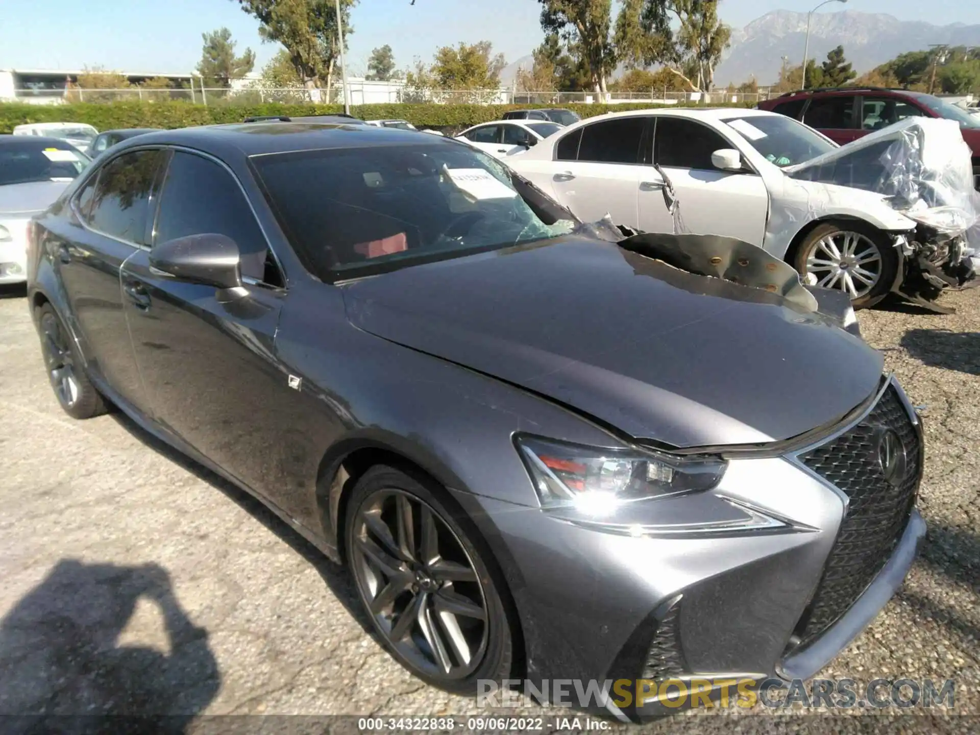 1 Photograph of a damaged car JTHBA1D22K5084866 LEXUS IS 2019