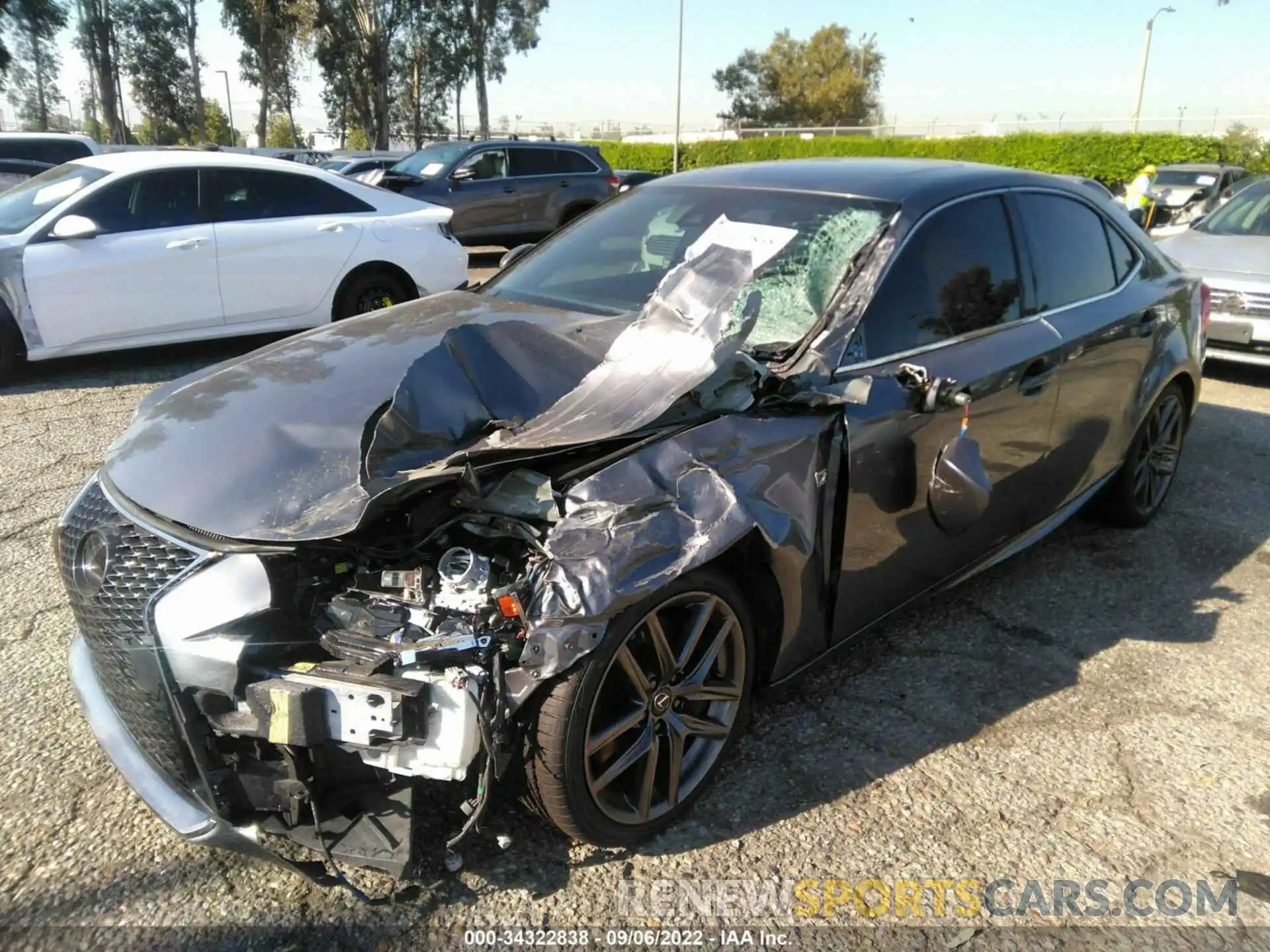 2 Photograph of a damaged car JTHBA1D22K5084866 LEXUS IS 2019