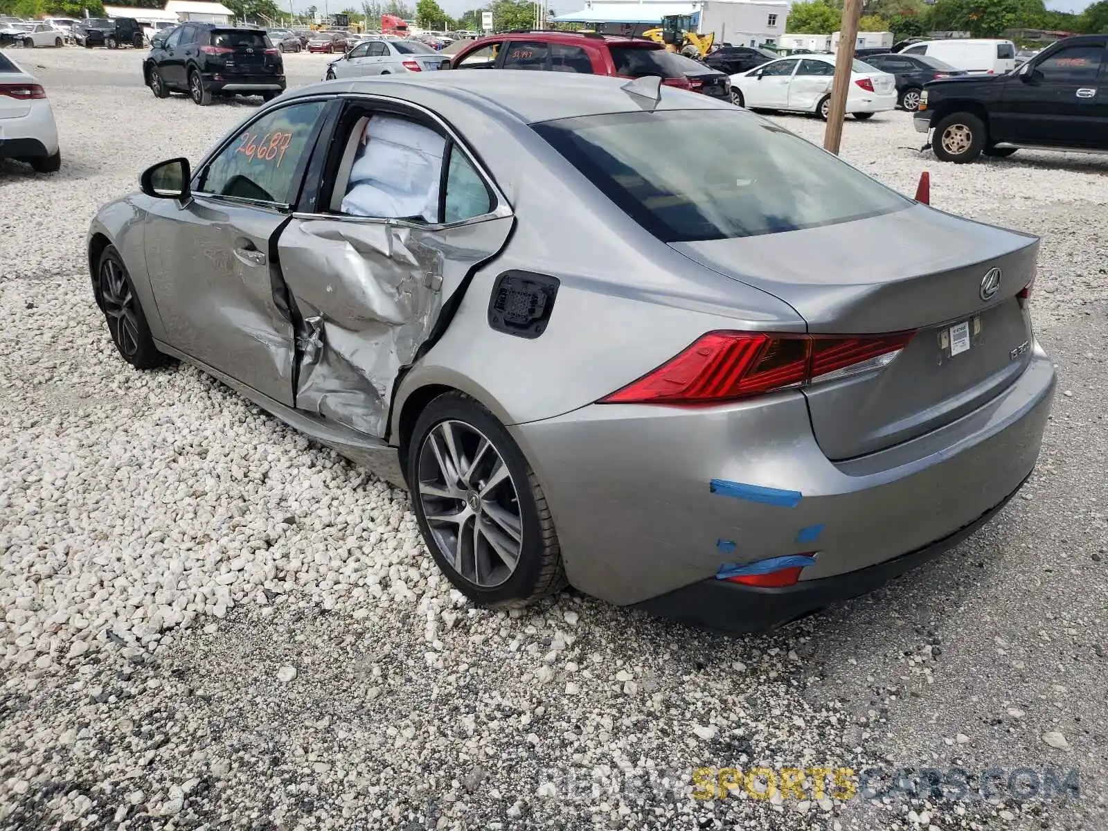 3 Photograph of a damaged car JTHBA1D22K5084883 LEXUS IS 2019