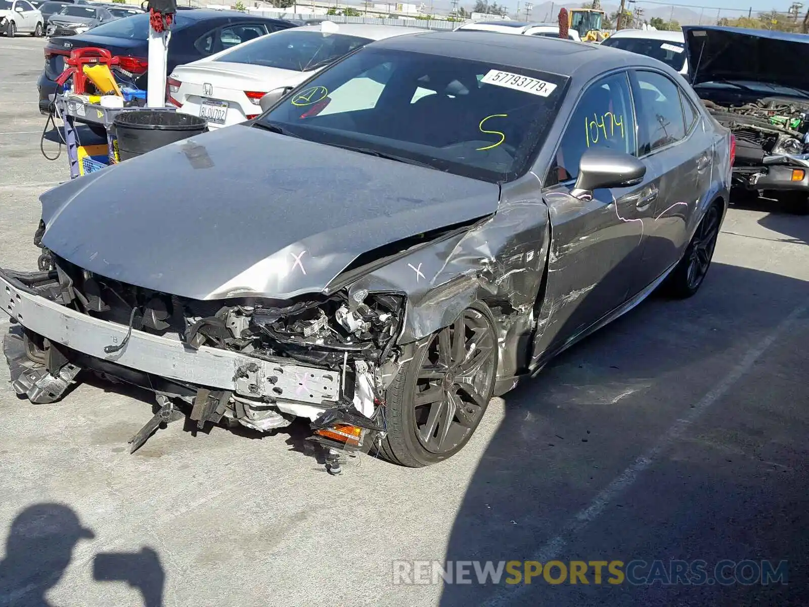 2 Photograph of a damaged car JTHBA1D22K5086892 LEXUS IS 2019