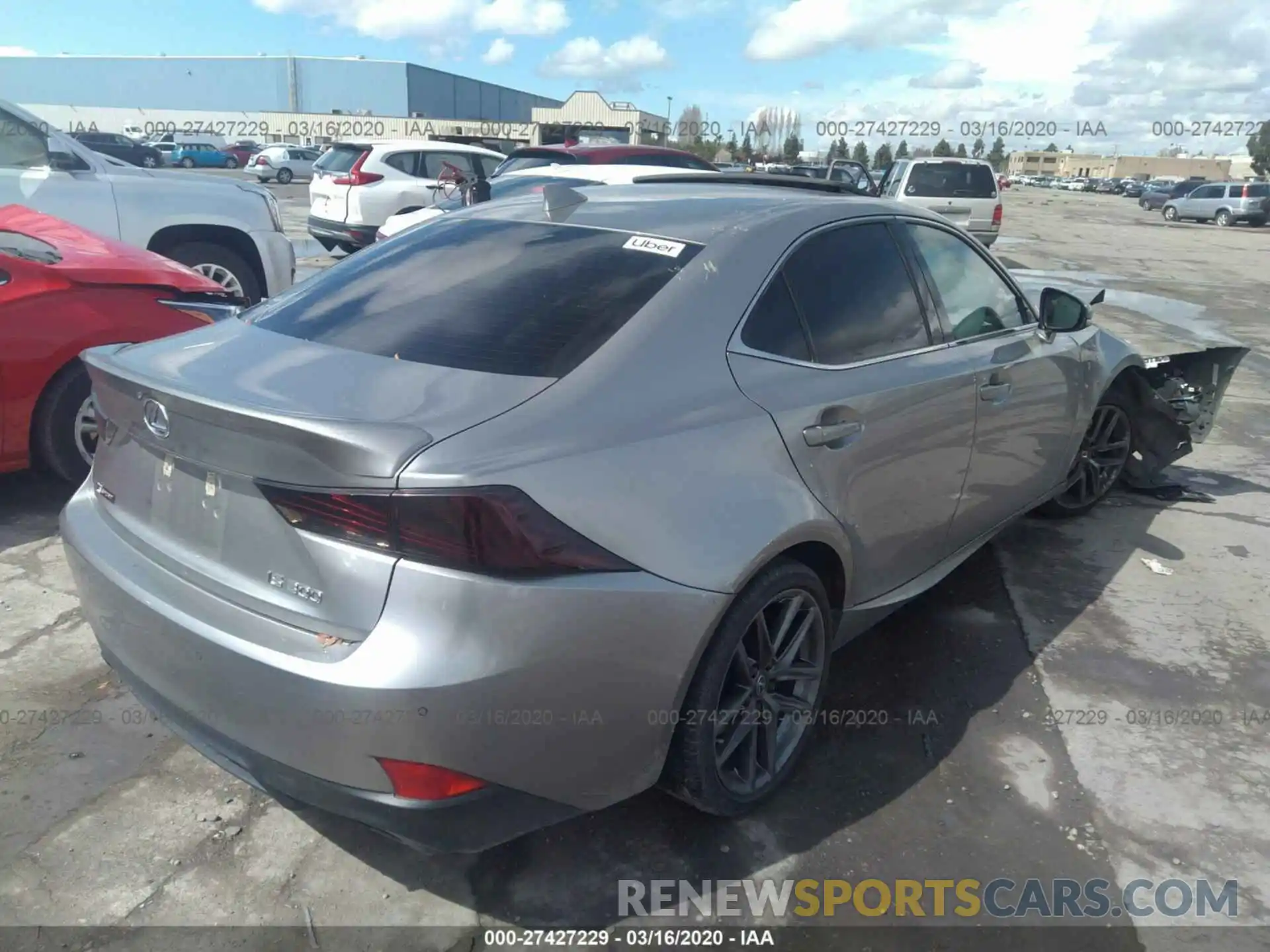 4 Photograph of a damaged car JTHBA1D22K5086908 LEXUS IS 2019