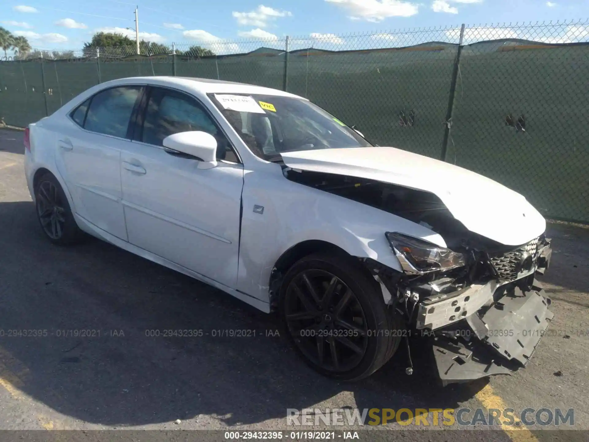 1 Photograph of a damaged car JTHBA1D22K5089193 LEXUS IS 2019