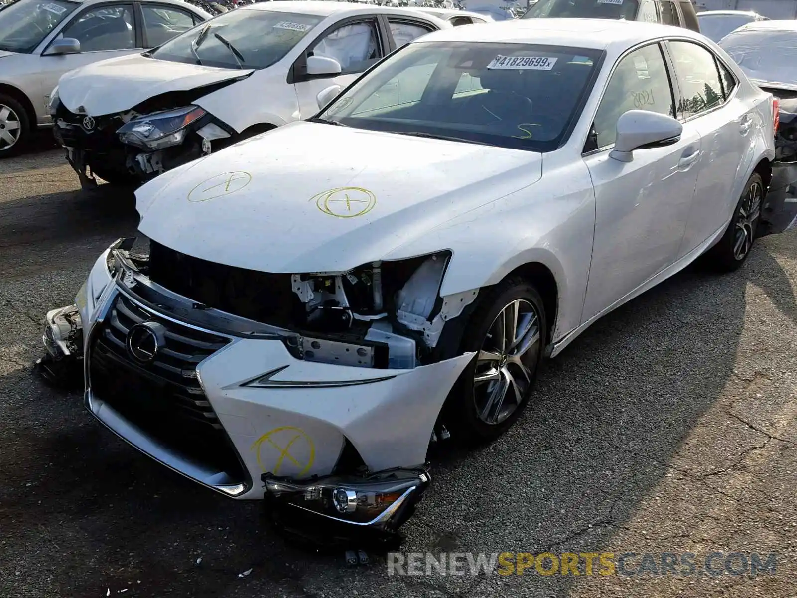 2 Photograph of a damaged car JTHBA1D22K5089288 LEXUS IS 2019