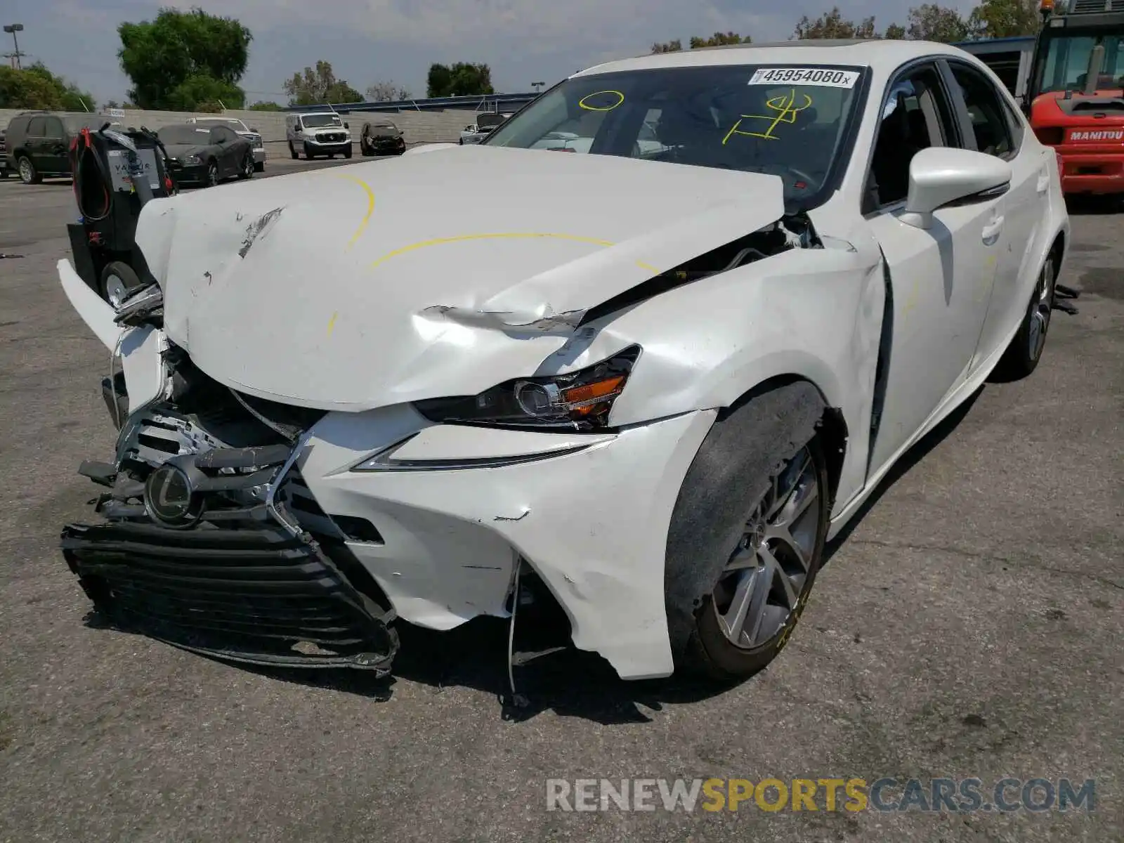 2 Photograph of a damaged car JTHBA1D22K5089517 LEXUS IS 2019