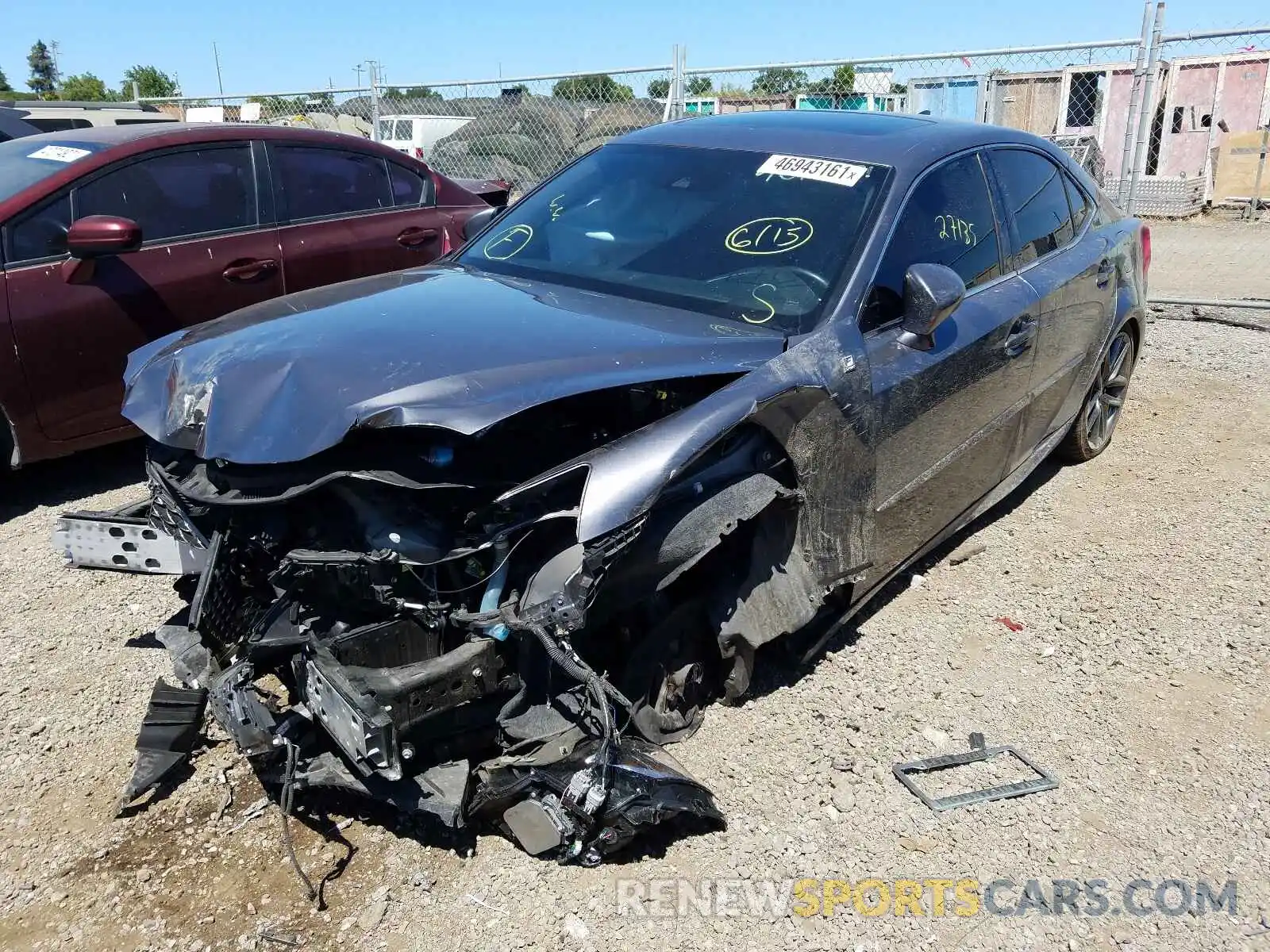 2 Photograph of a damaged car JTHBA1D22K5089761 LEXUS IS 2019