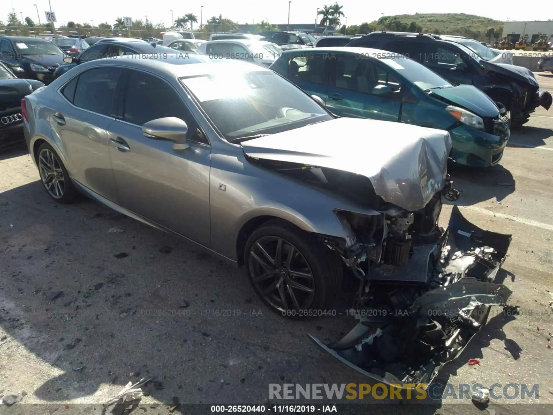 1 Photograph of a damaged car JTHBA1D22K5090697 LEXUS IS 2019