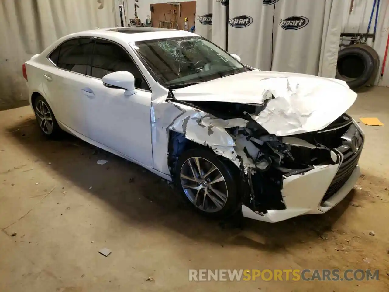 1 Photograph of a damaged car JTHBA1D22K5091686 LEXUS IS 2019