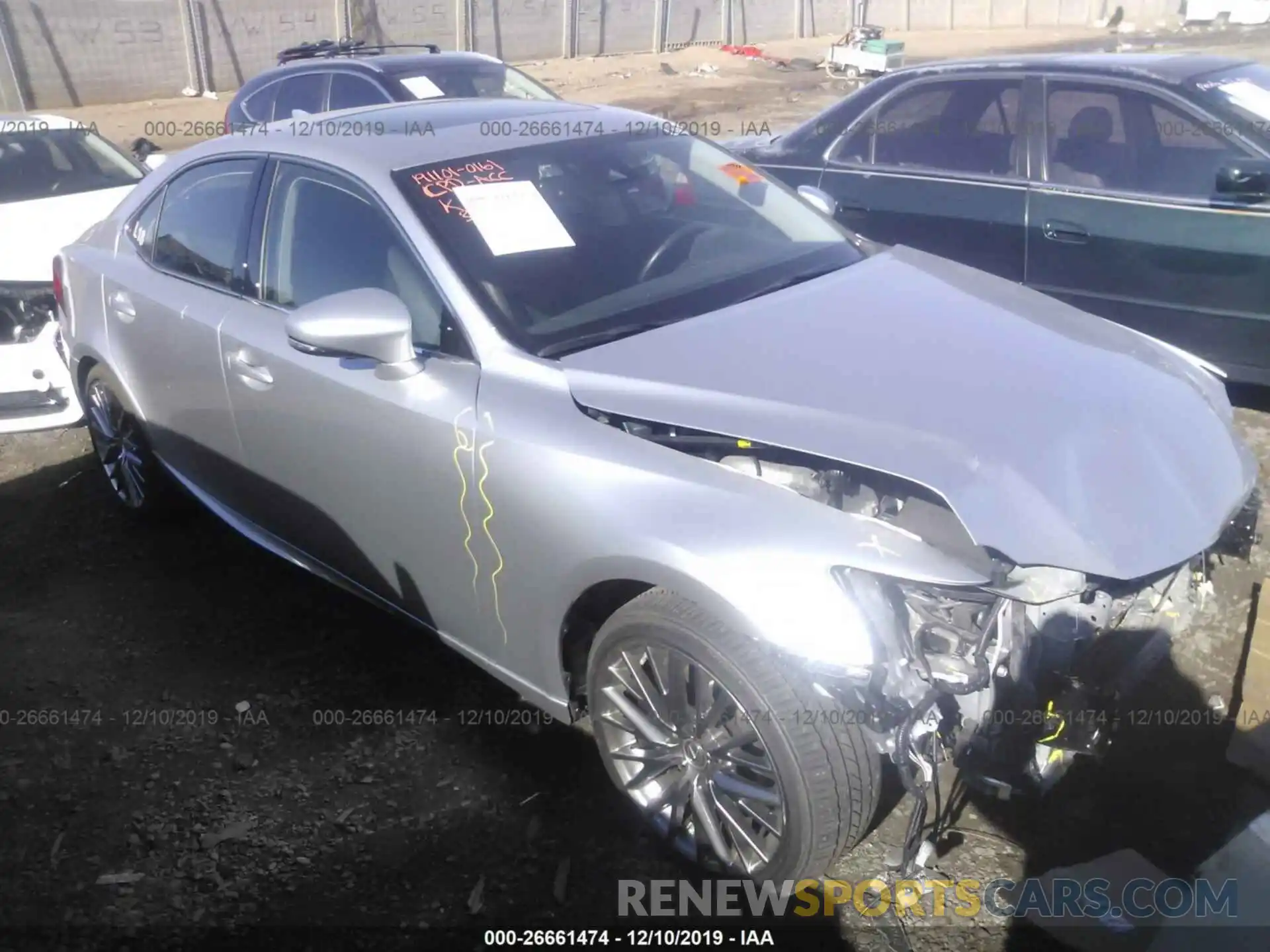 1 Photograph of a damaged car JTHBA1D22K5093292 LEXUS IS 2019