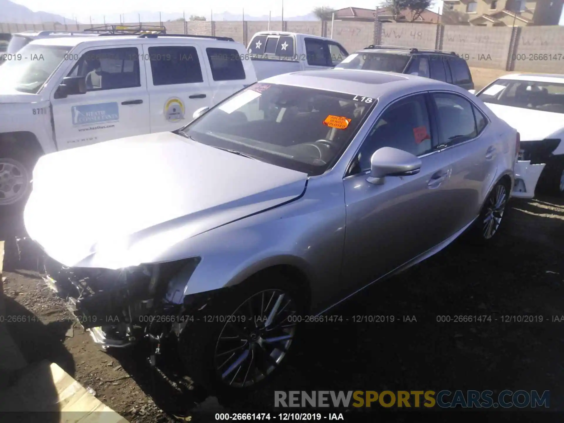 2 Photograph of a damaged car JTHBA1D22K5093292 LEXUS IS 2019