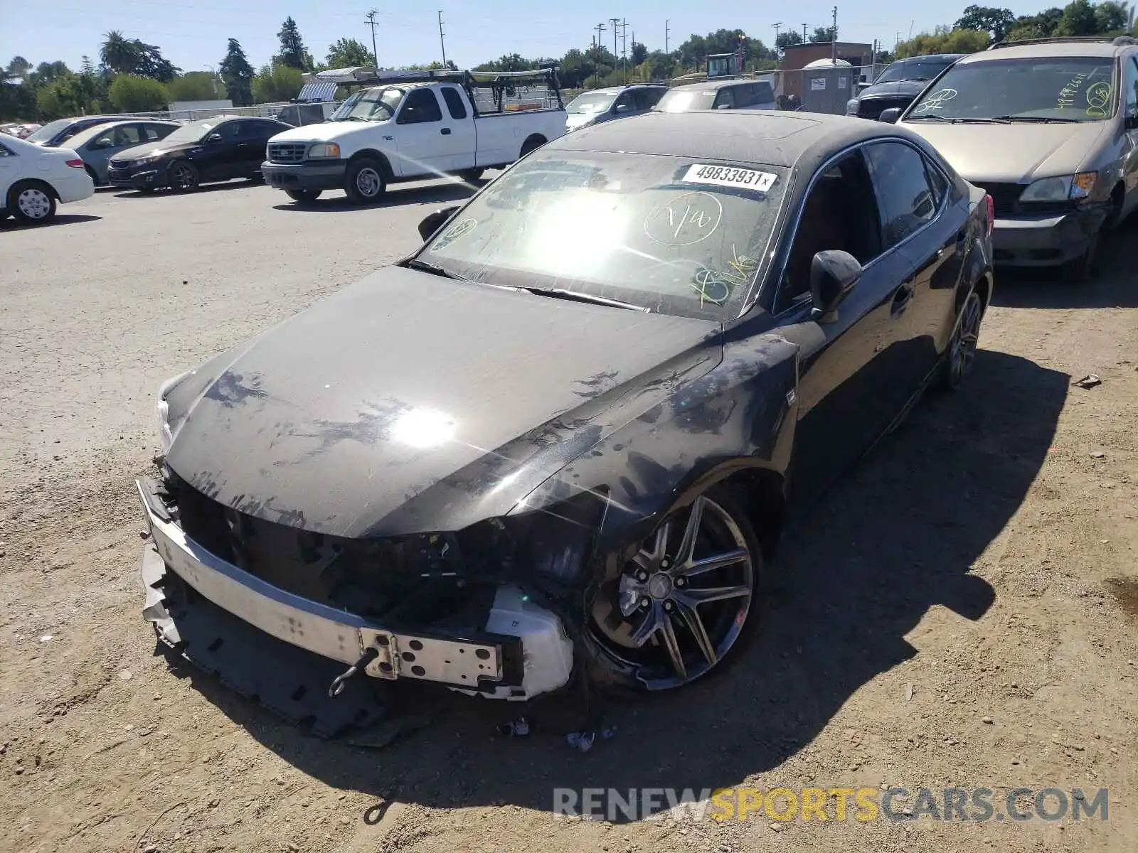 2 Photograph of a damaged car JTHBA1D22K5095155 LEXUS IS 2019