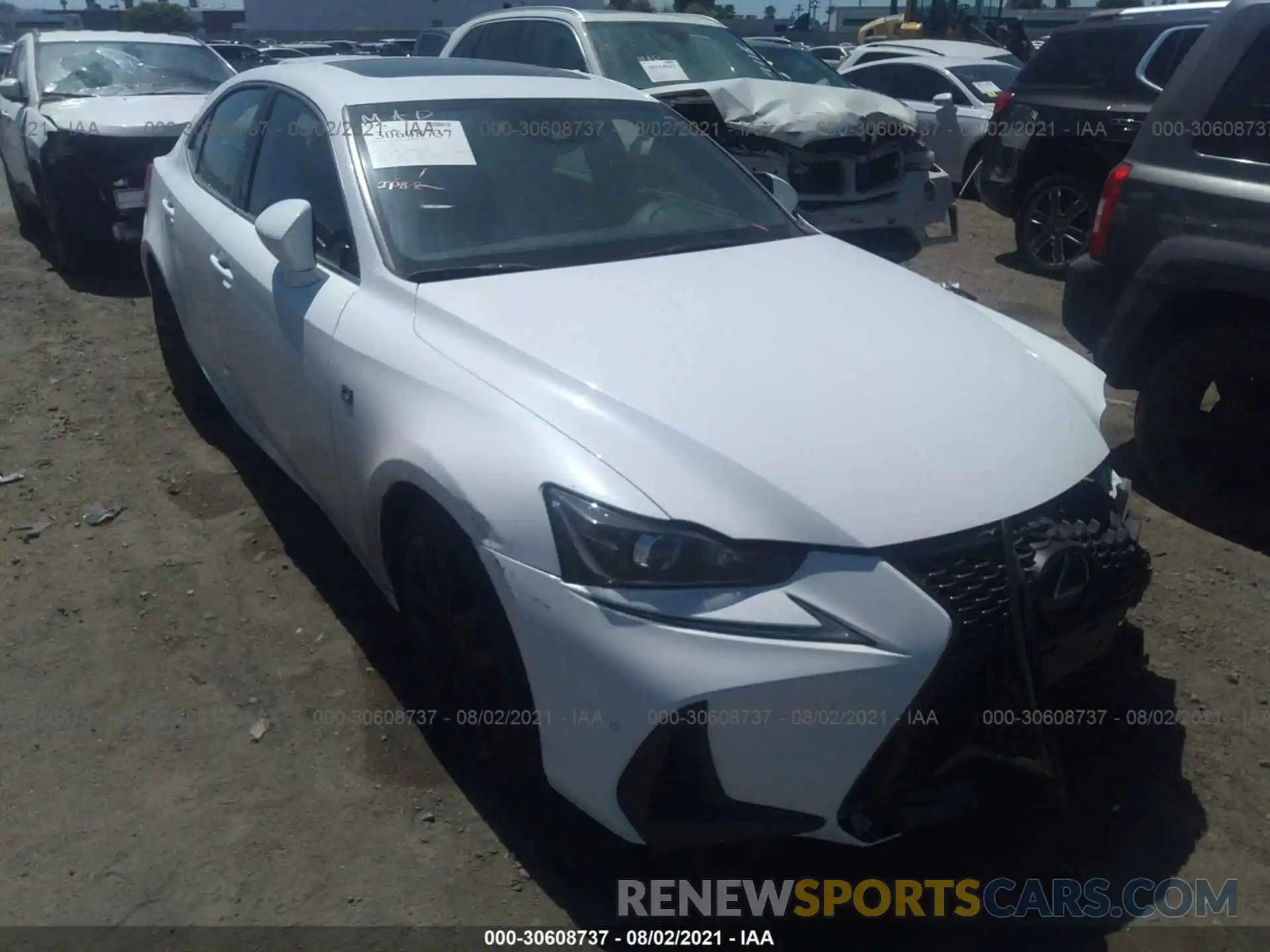 1 Photograph of a damaged car JTHBA1D22K5096063 LEXUS IS 2019