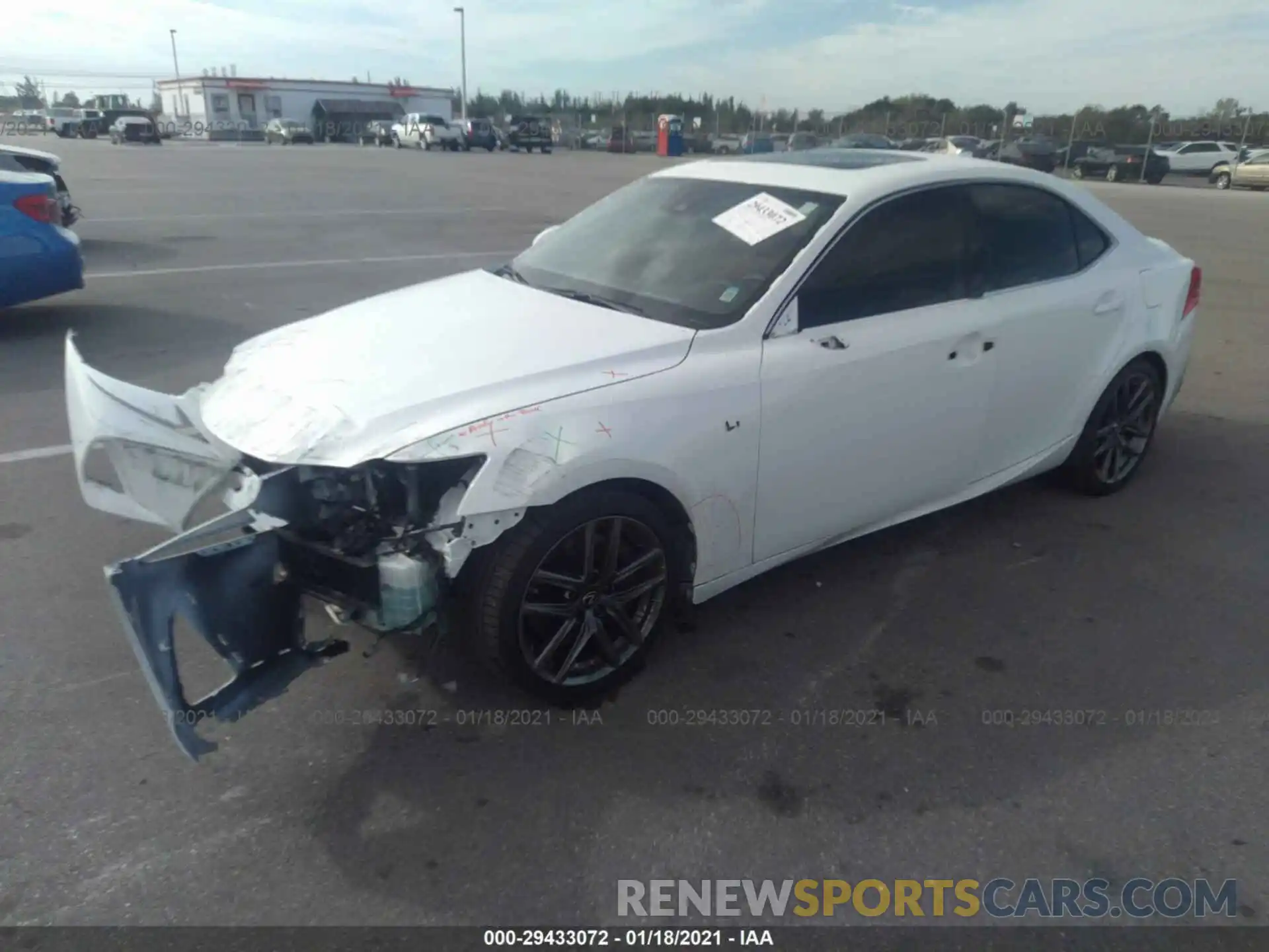 2 Фотография поврежденного автомобиля JTHBA1D23K5085847 LEXUS IS 2019