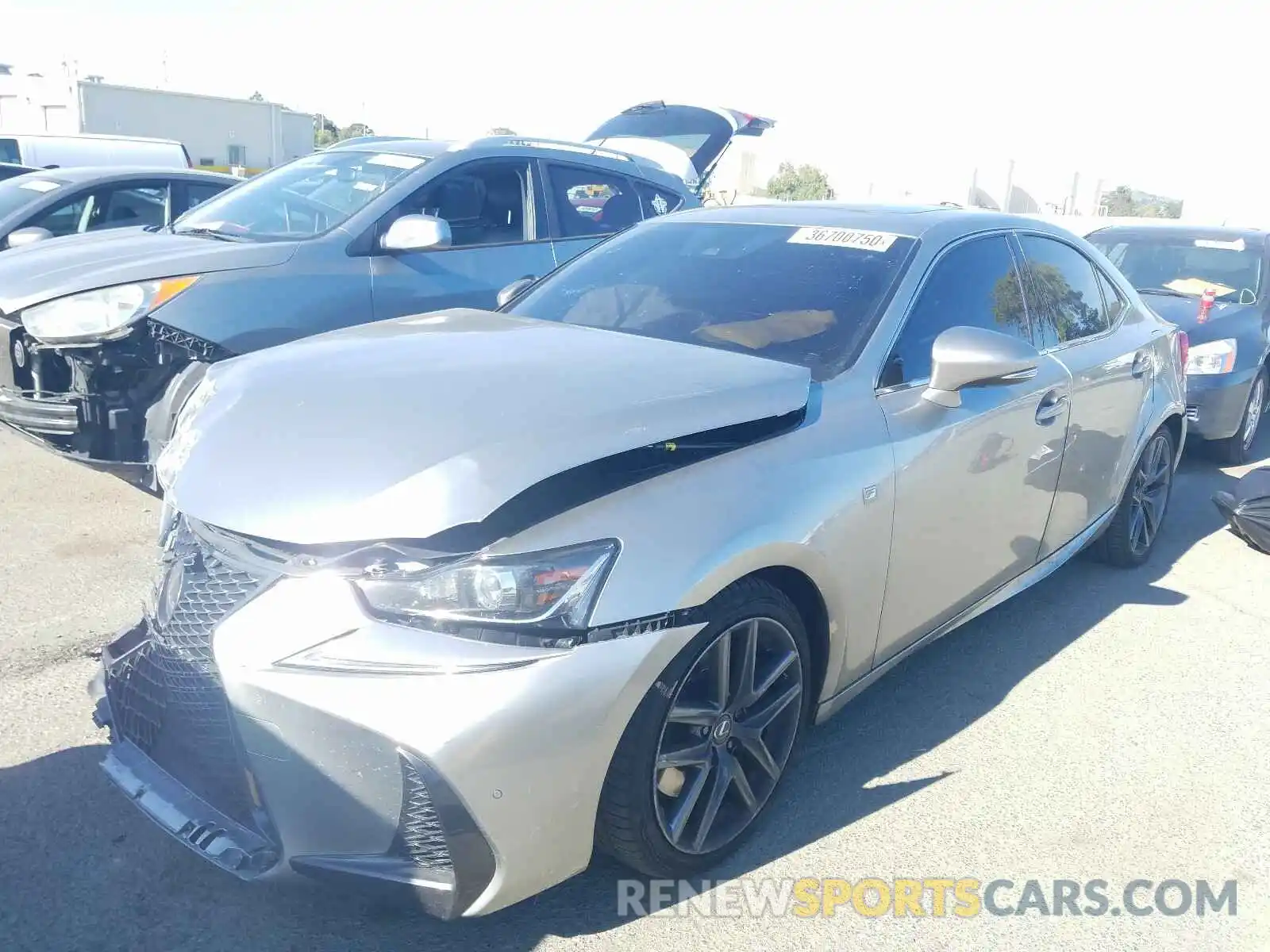 2 Photograph of a damaged car JTHBA1D23K5088571 LEXUS IS 2019