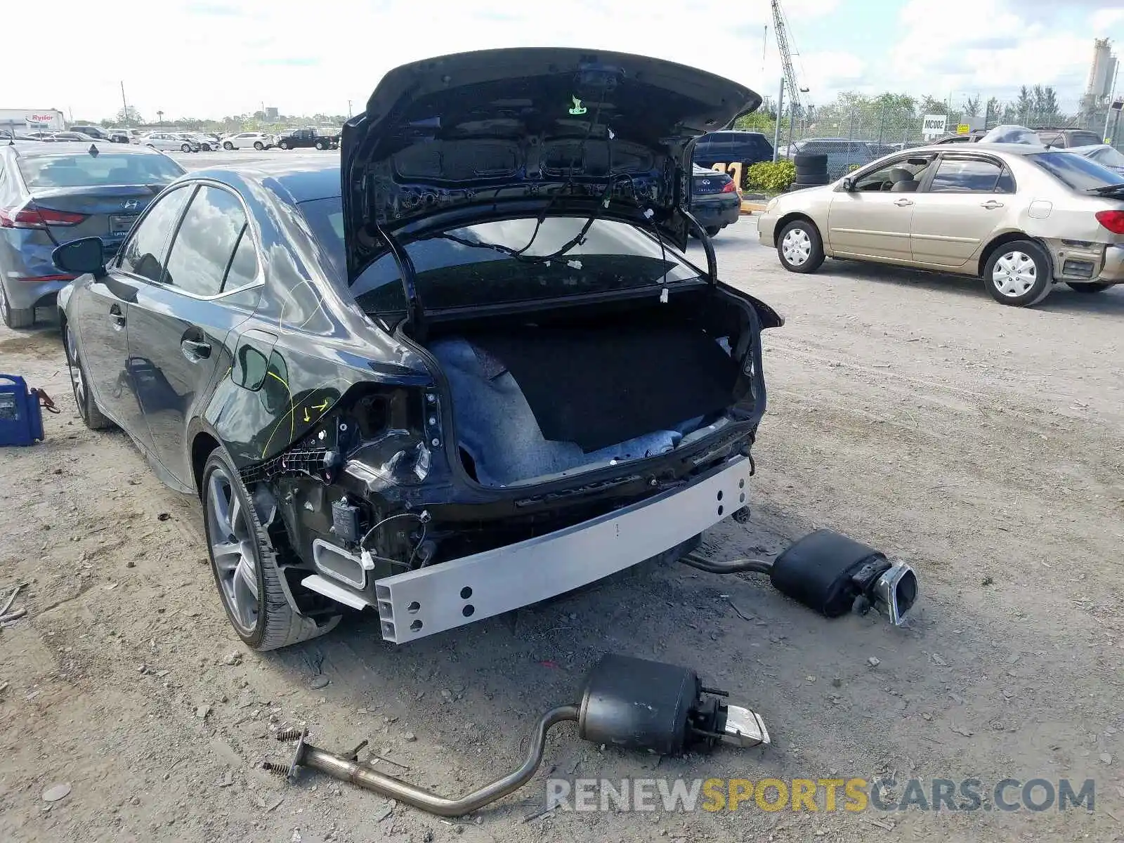 9 Photograph of a damaged car JTHBA1D23K5089235 LEXUS IS 2019