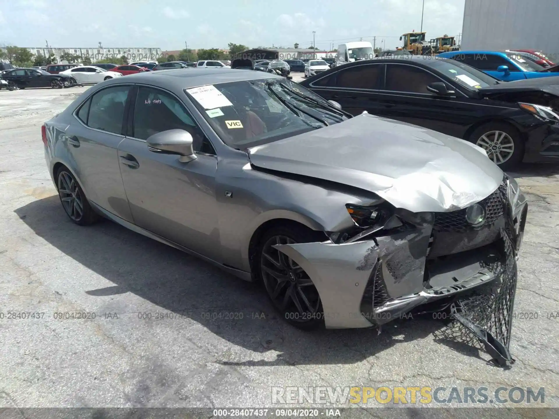 1 Photograph of a damaged car JTHBA1D23K5092006 LEXUS IS 2019