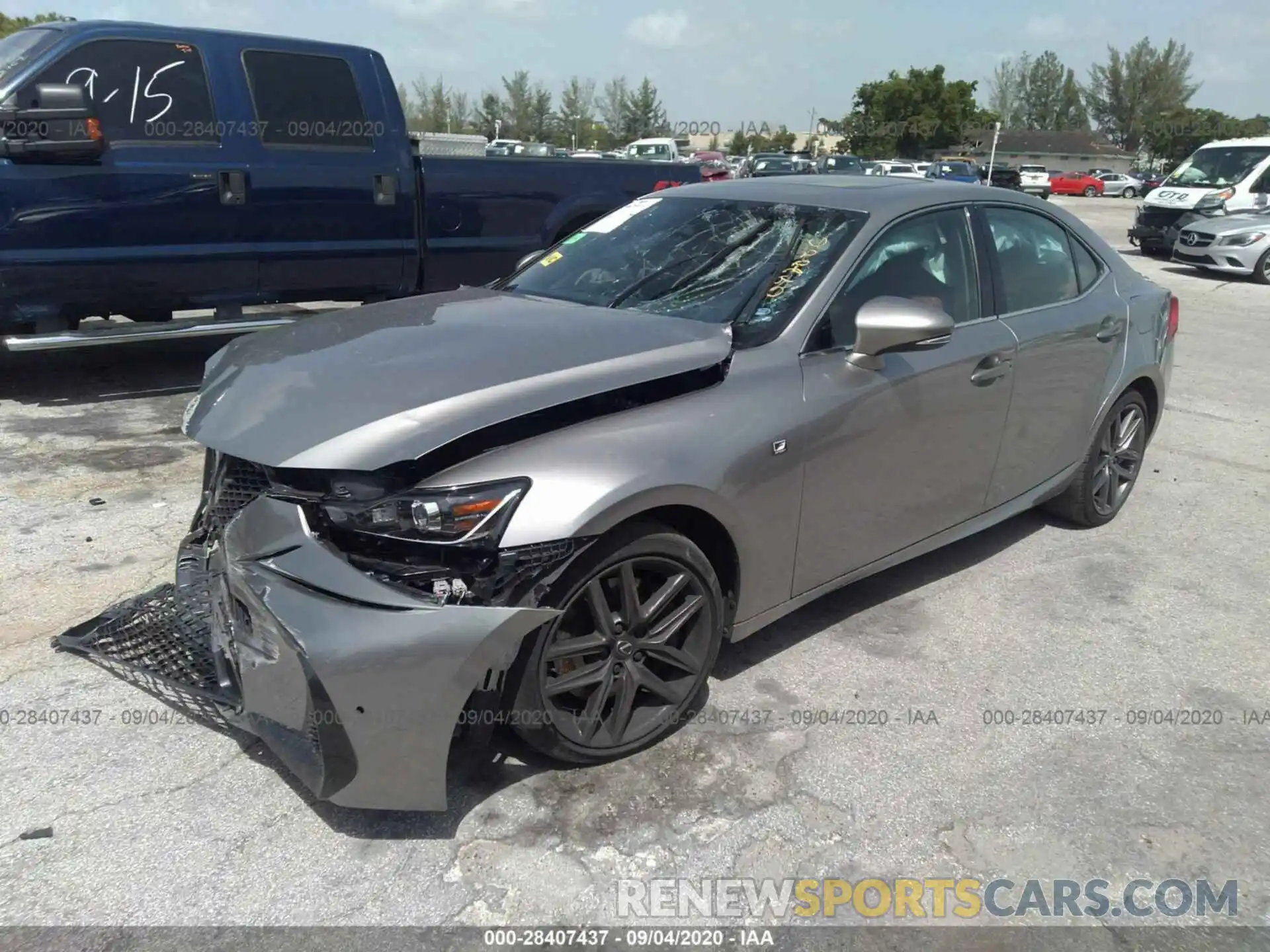 2 Photograph of a damaged car JTHBA1D23K5092006 LEXUS IS 2019