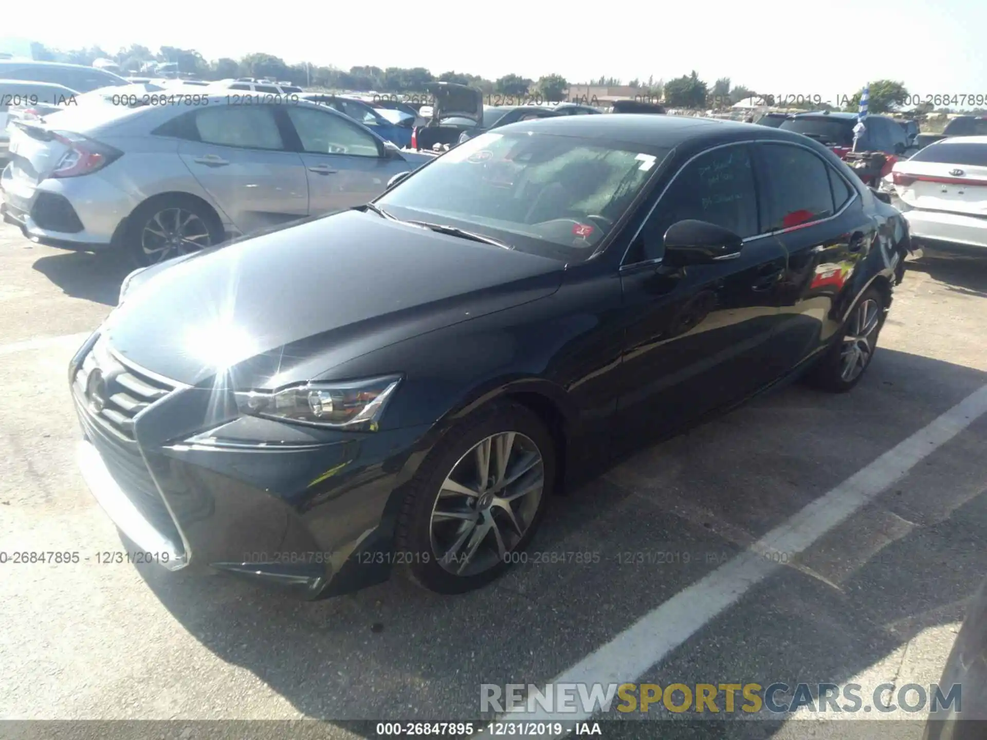 2 Photograph of a damaged car JTHBA1D23K5092328 LEXUS IS 2019